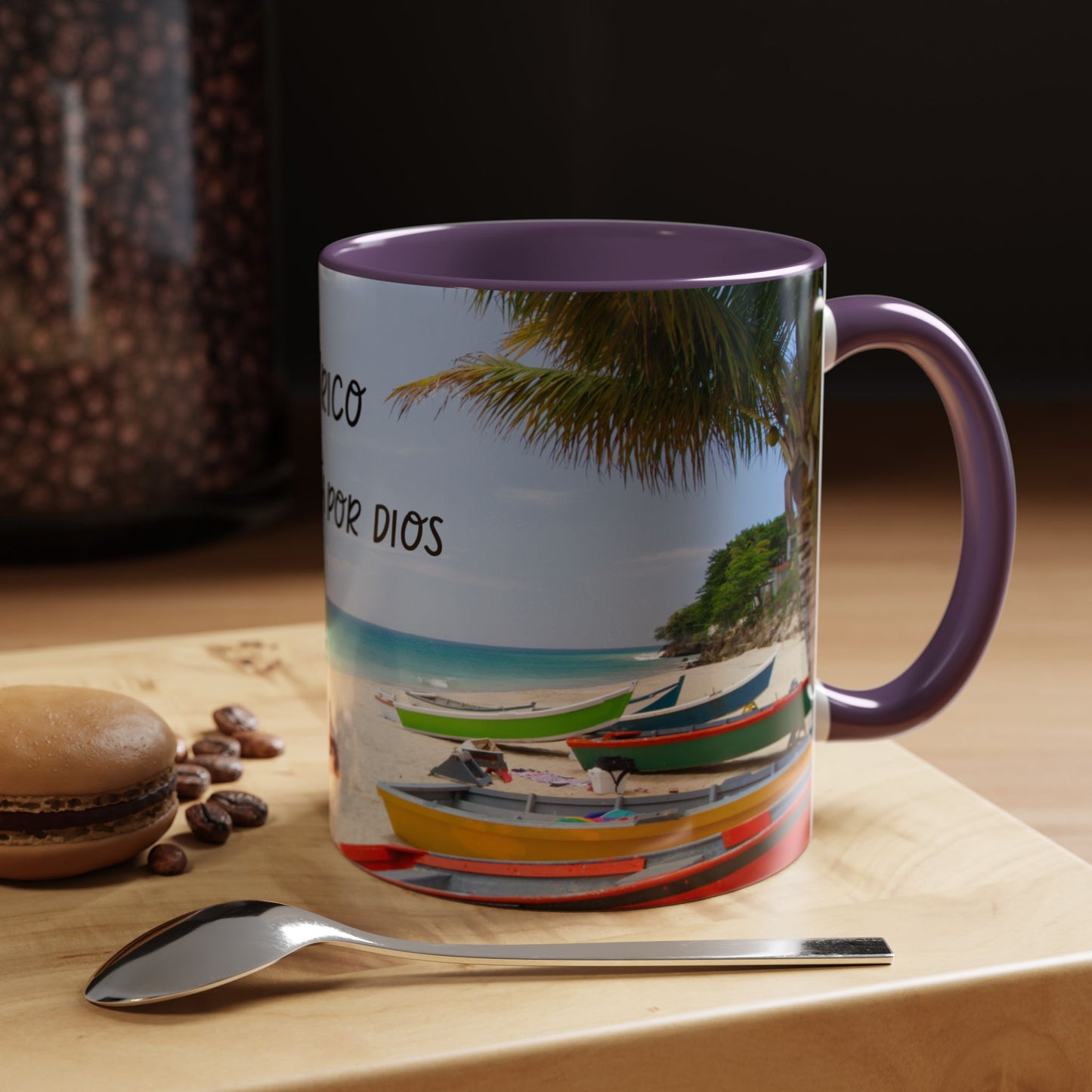 Puerto Rico Accent Coffee Mug - Tropical Beach Vibes, Travel Gift, Summer Decor, Coffee Lover's Cup, Unique Mug for Her