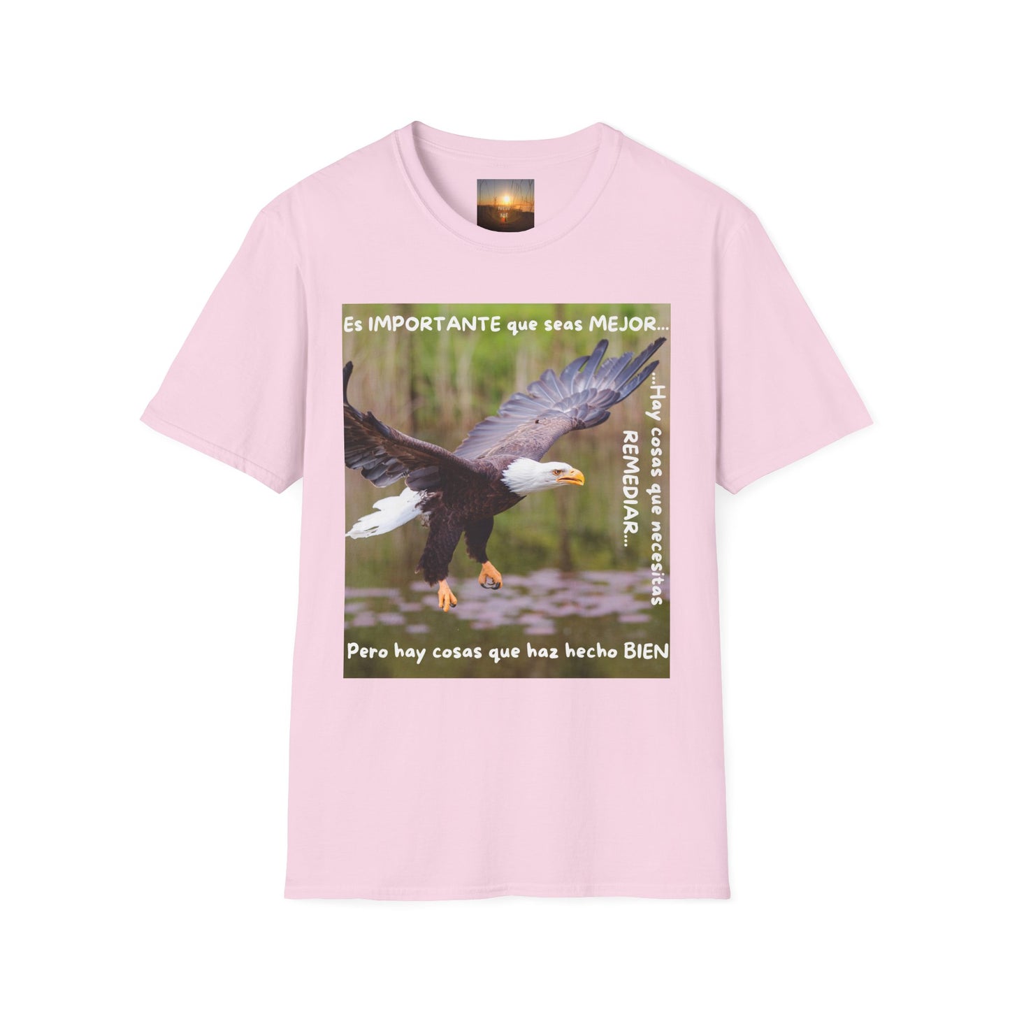 Puedes ser MEJOR Inspirational Eagle T-Shirt, Motivational Aviary Tee, Unisex Graphic Shirt, Perfect Gift for Nature Lovers