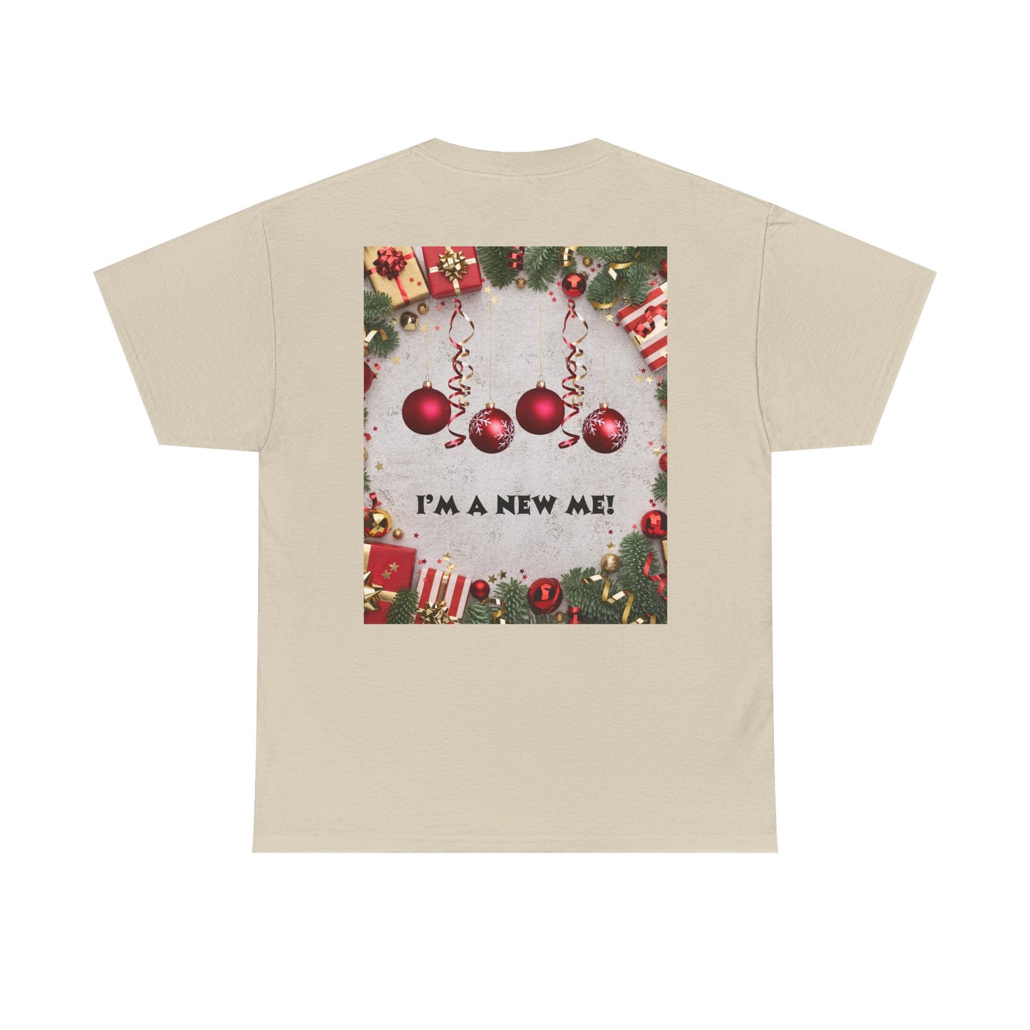 Christmas-Themed Unisex Heavy Cotton Tee, Holiday Gift, Festive Apparel, Family Gatherings, New Year Celebrations, Cute Christmas Shirt