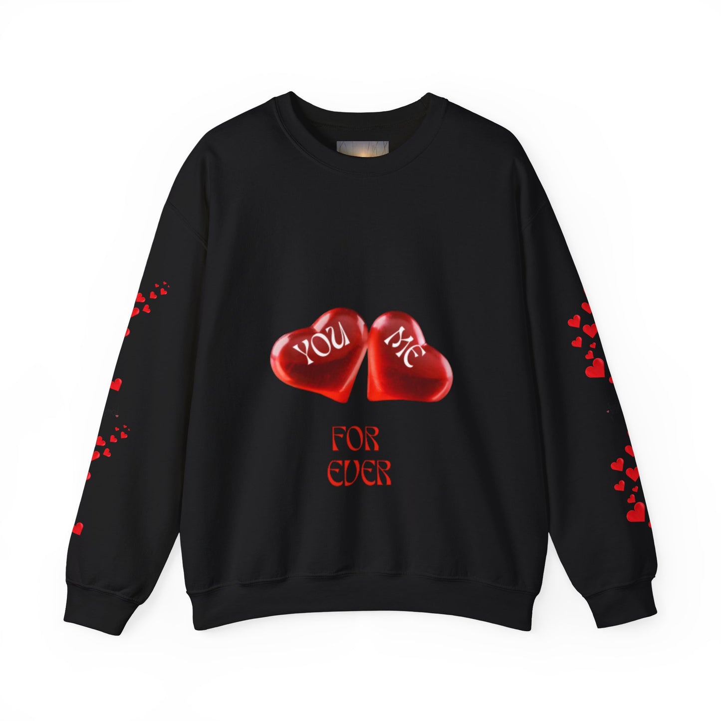 YOU AND ME Romantic Crewneck Sweatshirt, Valentine's Day Gift, Heart Sweatshirt, Unisex Love Hoodie, Couples Apparel
