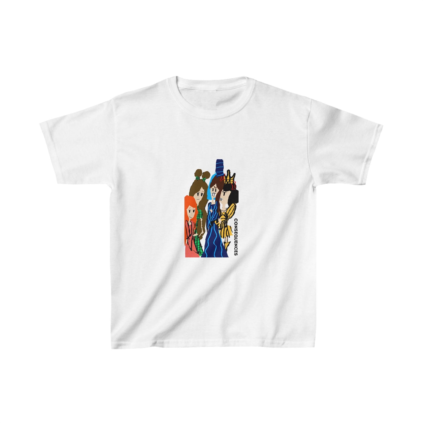 CONSEQUENCES ISAAC IDYER ARTS DESINGS Kids Heavy Cotton™ Tee