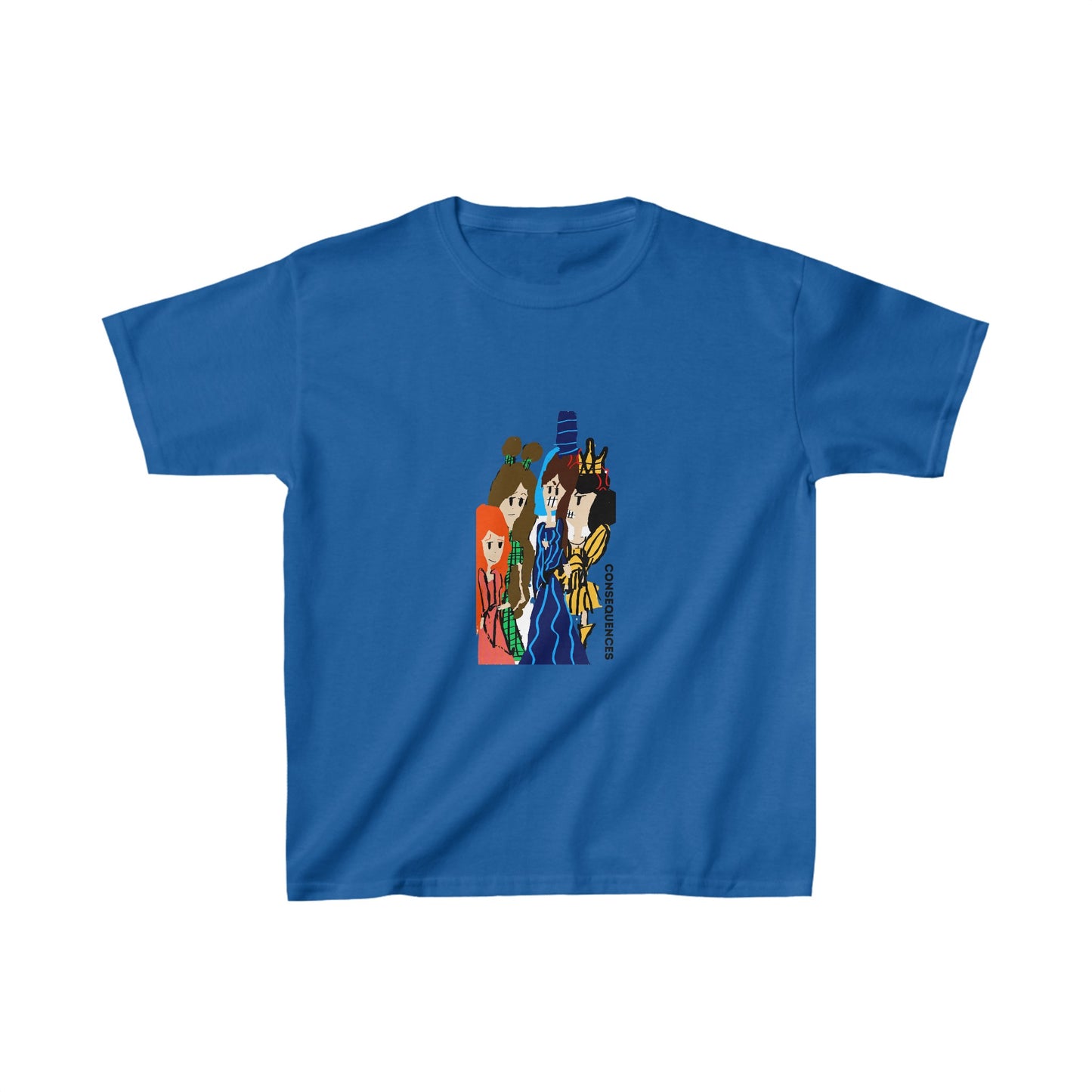 CONSEQUENCES ISAAC IDYER ARTS DESINGS Kids Heavy Cotton™ Tee