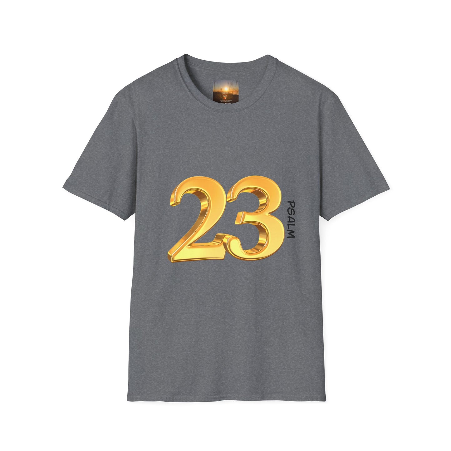 PSALM 23 Comfortable Faith-Inspired T-Shirt with Psalm 23 Design, Spiritual Tee, Christian Apparel, Inspirational Gifts, Everyday Wear