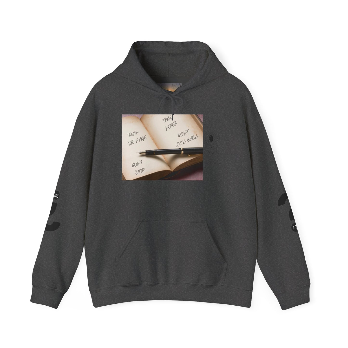TURN THE PAGE Inspirational Quote Hoodie, Cozy Sweatshirt for Writers, Motivational Gift, Book Lover Apparel, Perfect for Holidays