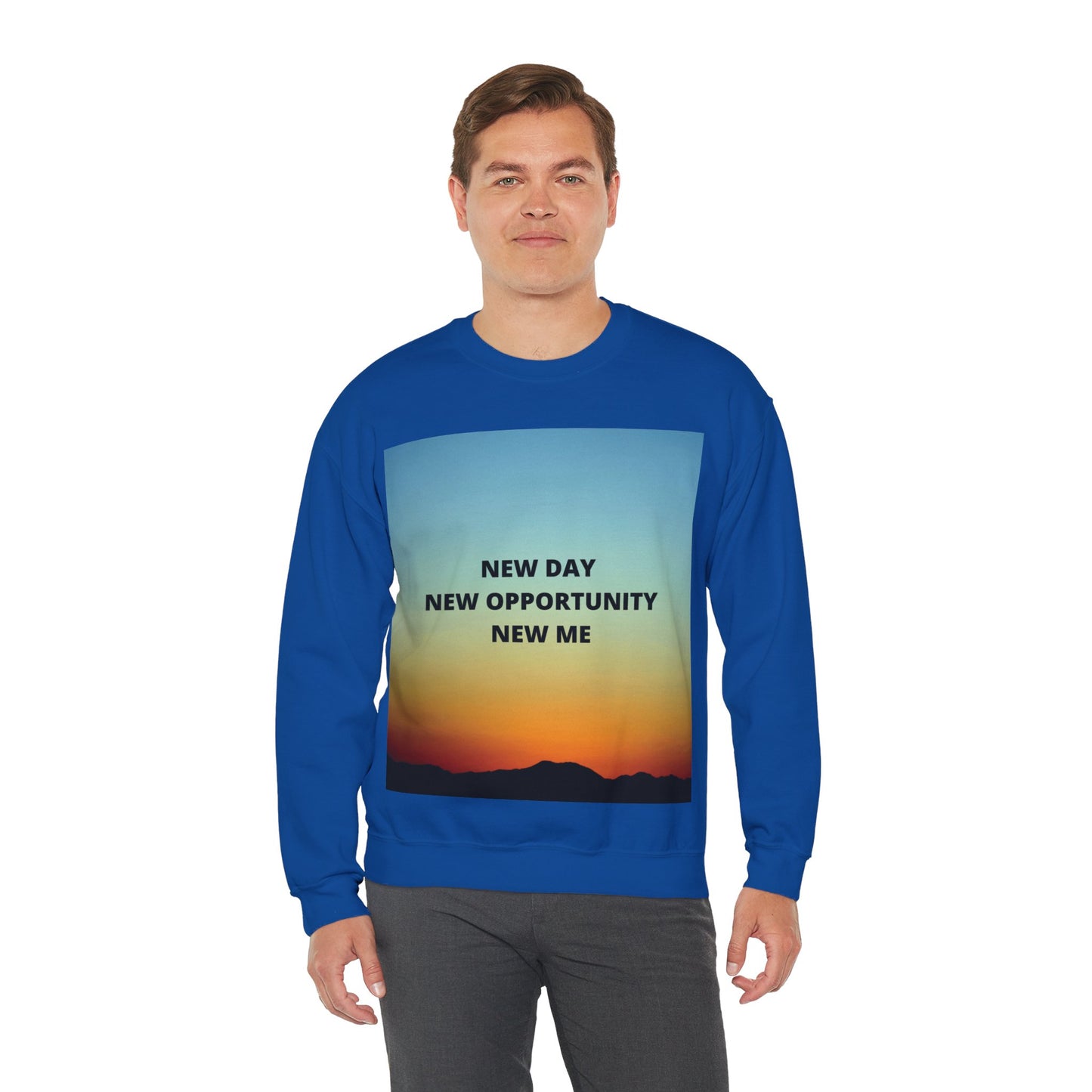 NEW DAY NEW OPPORTUNITY NEW ME Unisex Heavy Blend™ Crewneck Sweatshirt