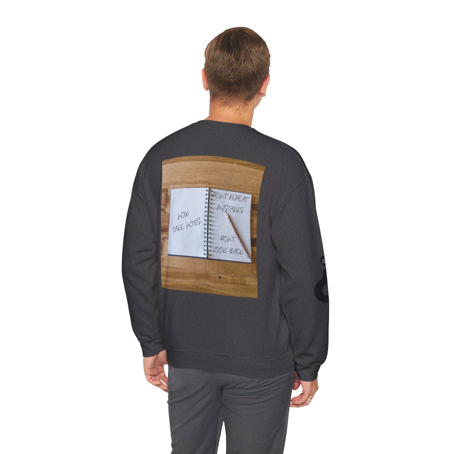 TURN THE PAGE Inspirational Sweatshirt for Note-Takers, Cozy Crewneck, Motivational Gift, Book Lovers, Back-to-School Apparel