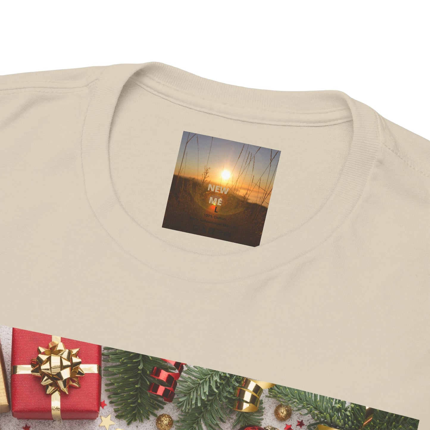 Christmas-Themed Unisex Heavy Cotton Tee, Holiday Gift, Festive Apparel, Family Gatherings, New Year Celebrations, Cute Christmas Shirt
