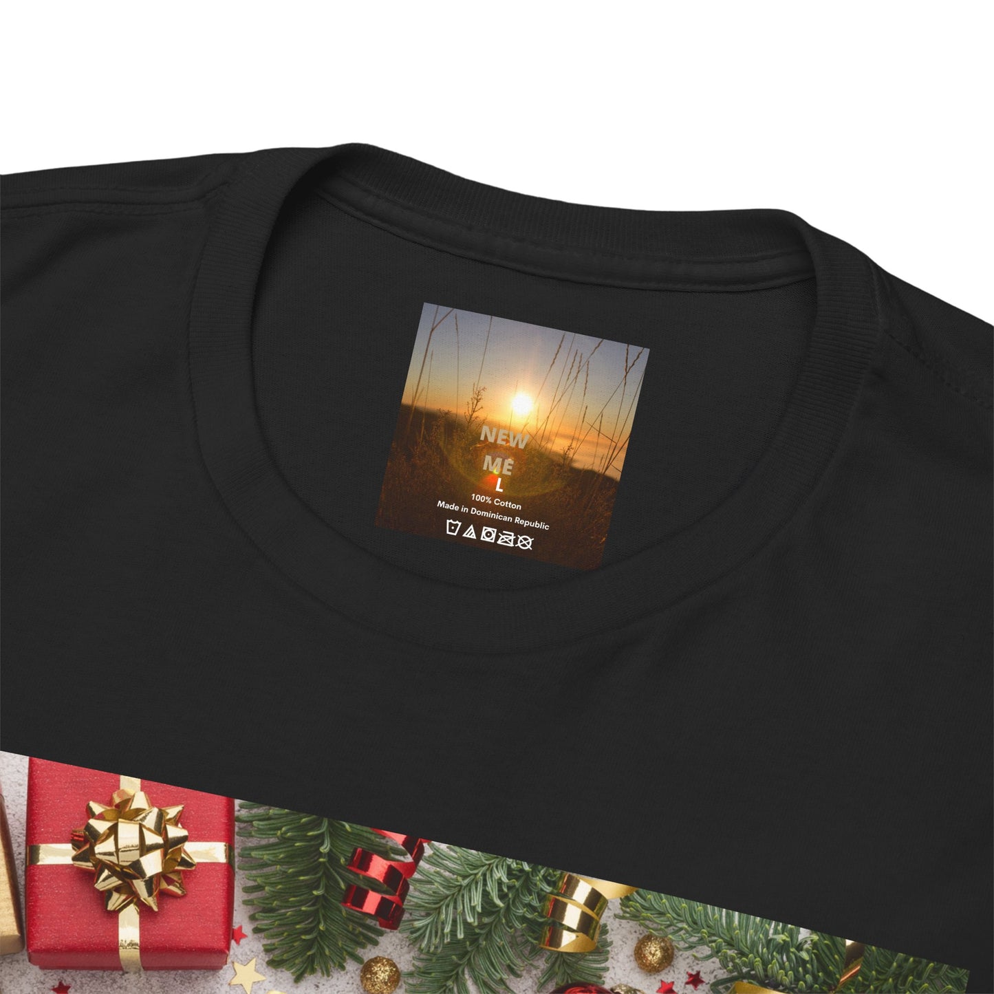 Christmas-Themed Unisex Heavy Cotton Tee, Holiday Gift, Festive Apparel, Family Gatherings, New Year Celebrations, Cute Christmas Shirt