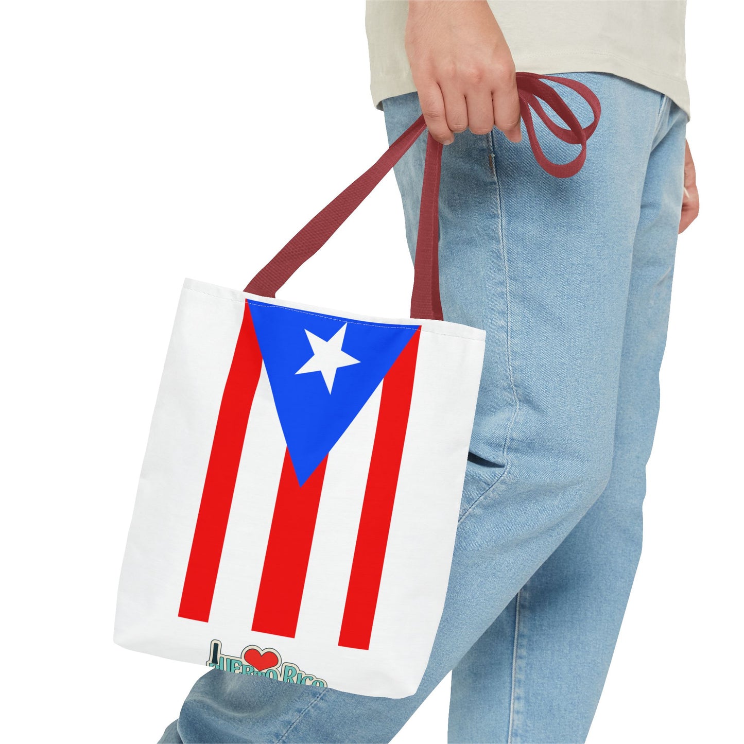 Vibrant Puerto Rican Tote Bag, Beach Carryall, Cultural Shopping Bag, Puerto Rico Pride, Vacation Accessory, Summer Essentials