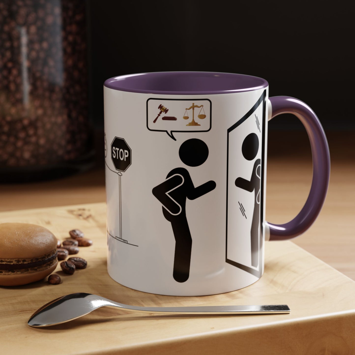 Judging Coffee Mug - 11 & 15oz Ceramic Drinkware for Funny Gift, Home Decor, Office Use, Tea Lovers, Unique Present