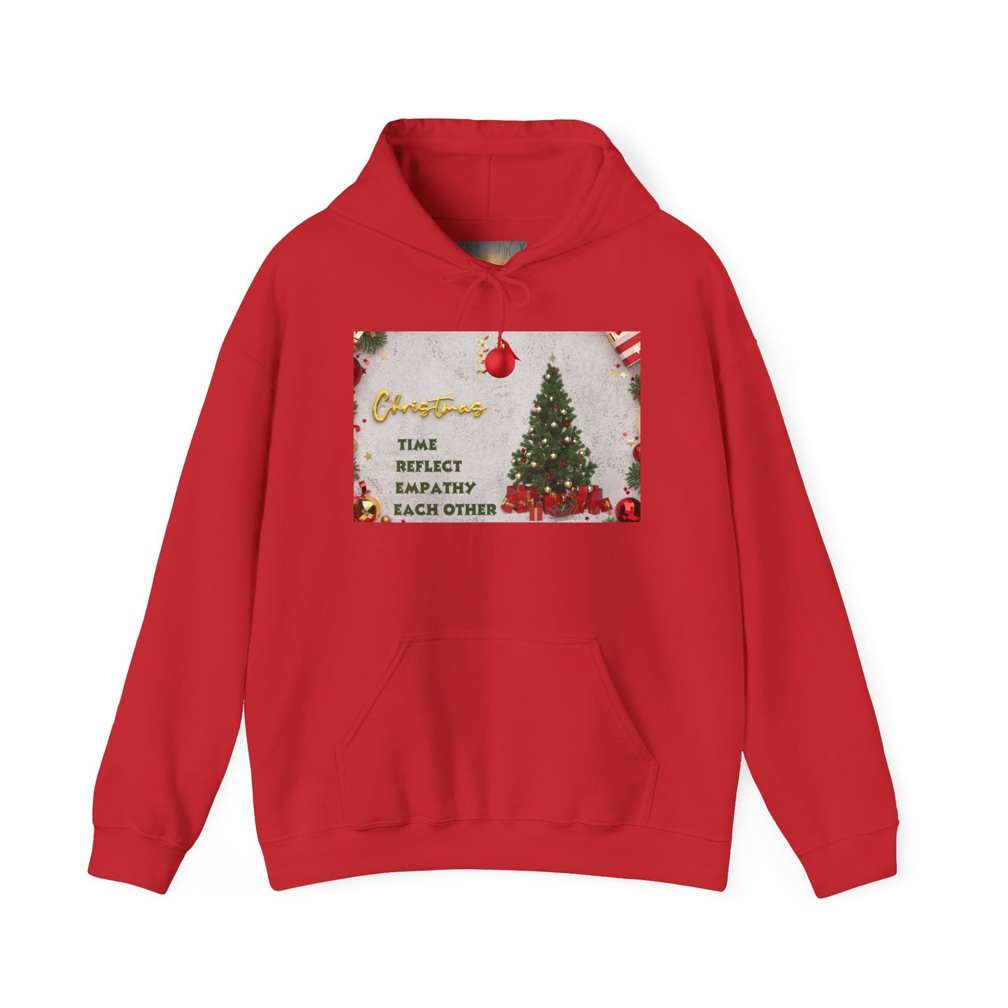 Christmas Vibe Hoodie, Festive Sweatshirt for Holiday Celebrations, Cozy Gift for Friends and Family, Unisex Winter Wear, Reflect Empathy