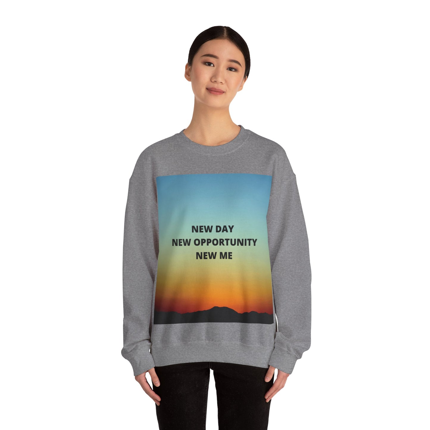 NEW DAY NEW OPPORTUNITY NEW ME Unisex Heavy Blend™ Crewneck Sweatshirt