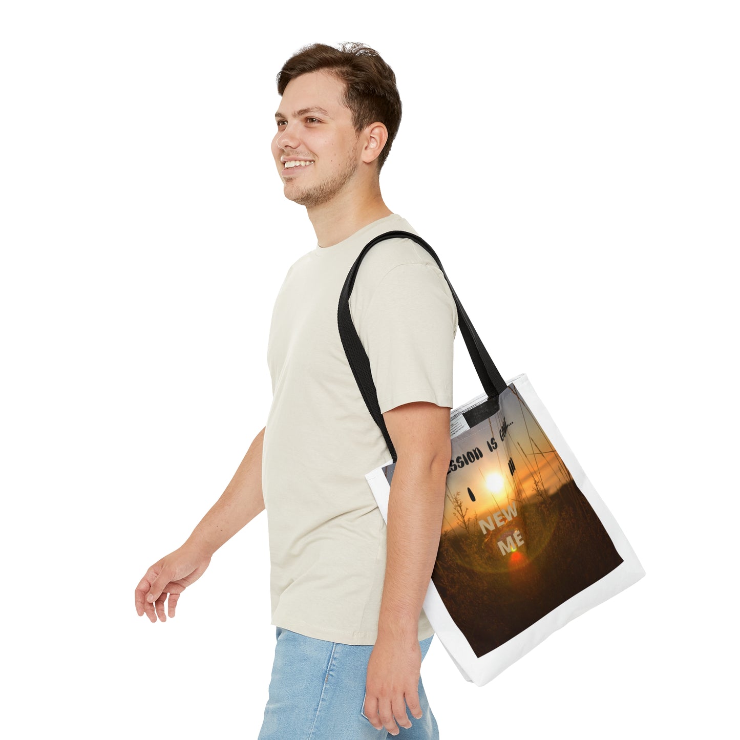 DEPRESSION IS GONE I'M NEW ME Tote Bag (AOP)