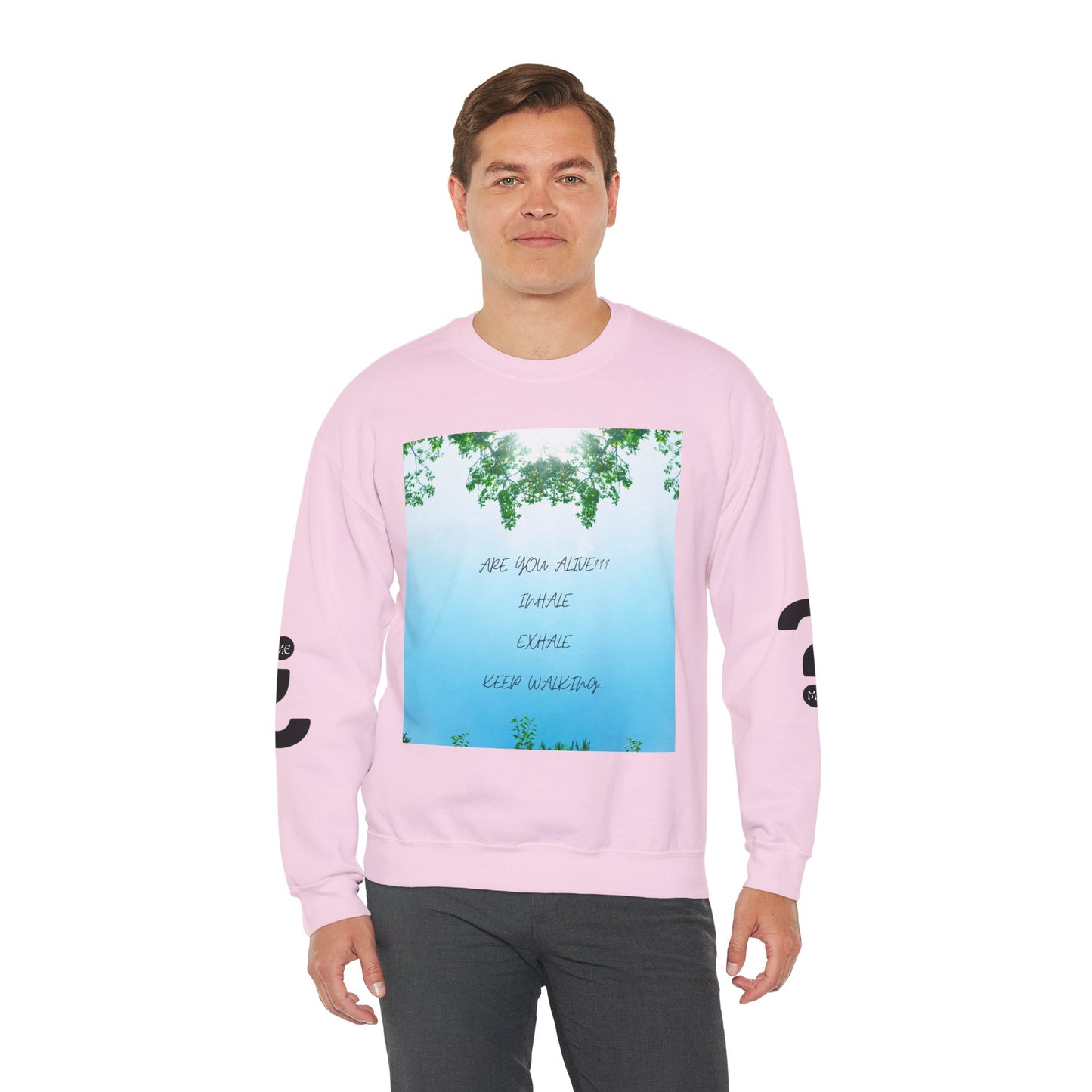 ARE YOU ALIVE Crewneck Sweatshirt, Motivational Gift, Cozy Relaxed Wear, Nature Vibes, Unisex Sweatshirt, Self-Care