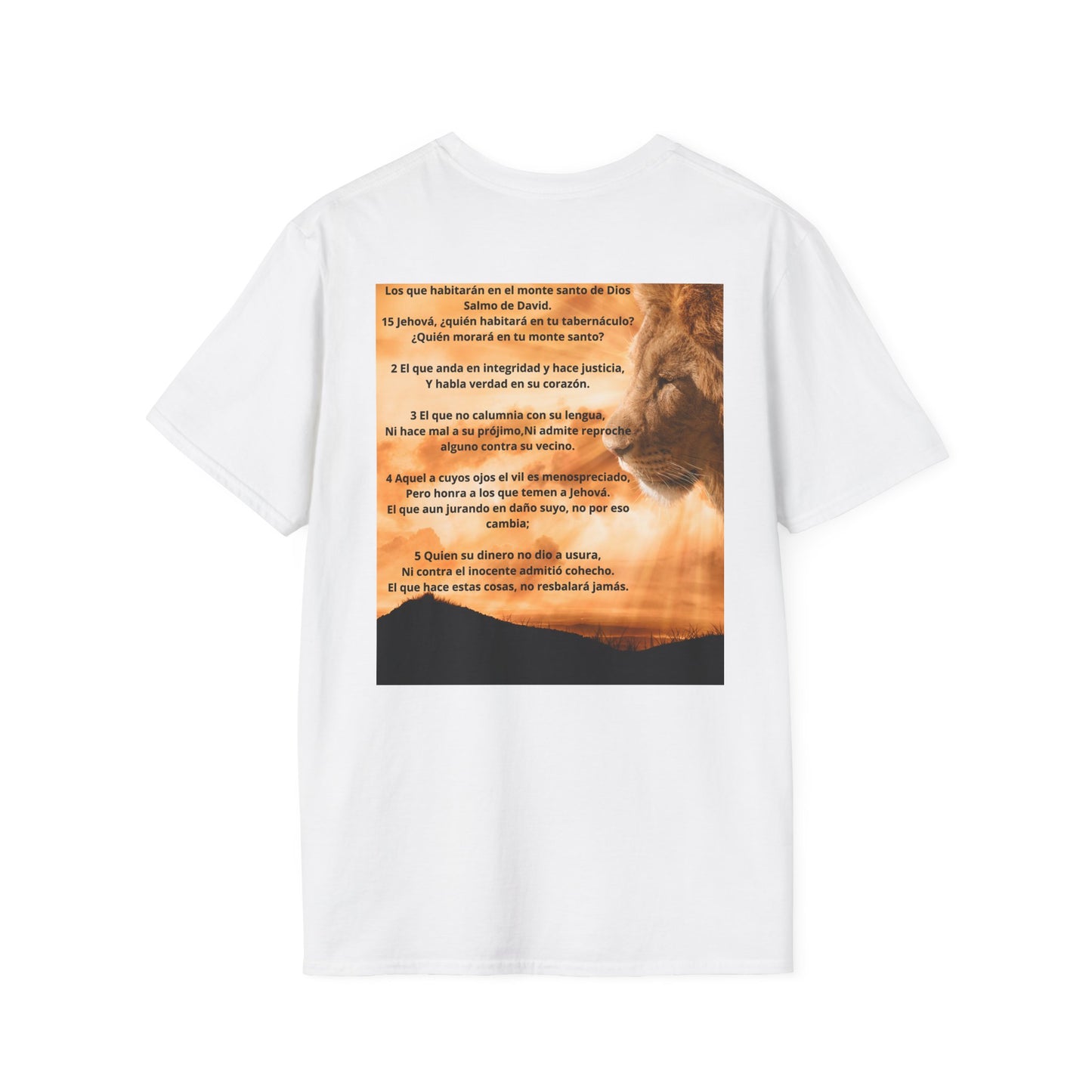 SALMOS 15 Inspirational T-Shirt, Unisex Softstyle Tee, Birthday Gift, Motivational Shirt, Soft Cotton Top, Unique Design