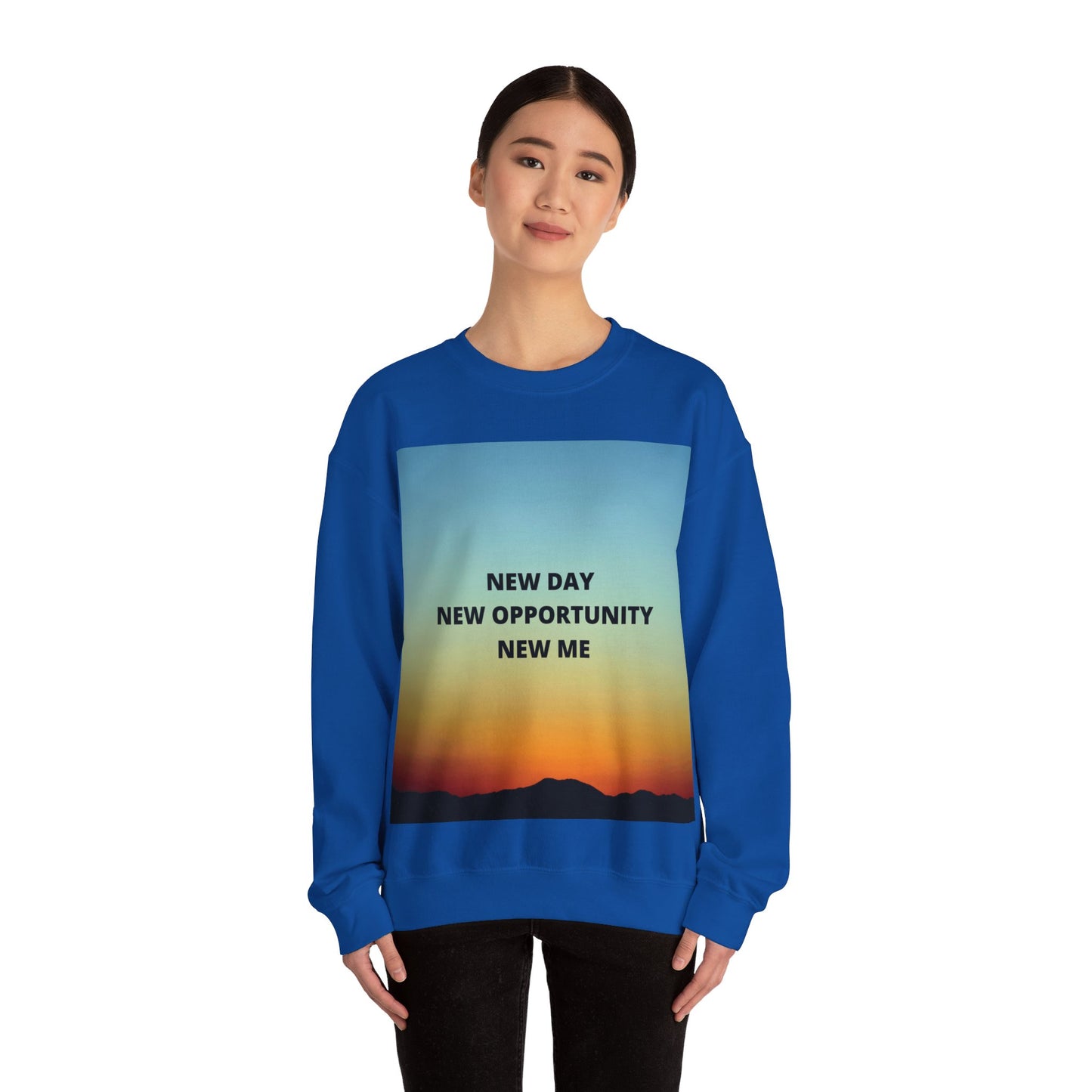 NEW DAY NEW OPPORTUNITY NEW ME Unisex Heavy Blend™ Crewneck Sweatshirt