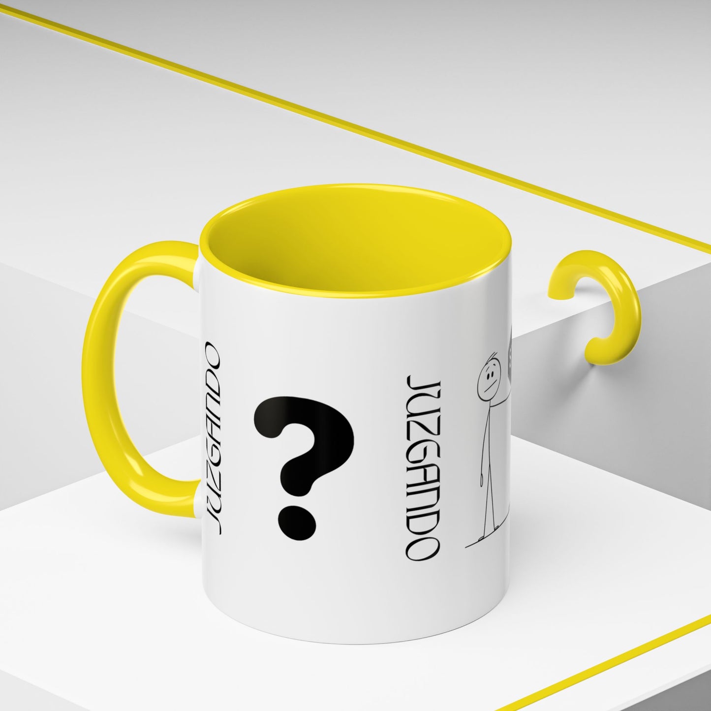 JUZGANDO Coffee Mug for Everyday Laughs, Funny Gift for Coffee Lovers, Quirky Office Mug, Unique Holiday Gift, Playful Drinkware