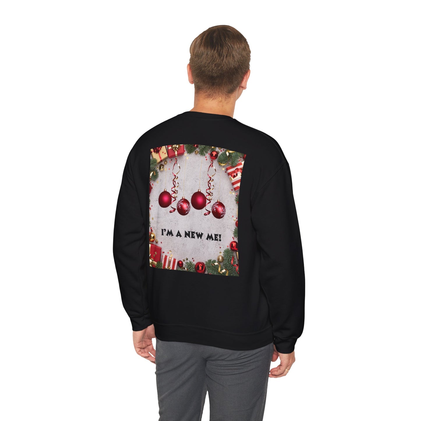 Cozy Christmas Sweatshirt - Reflect Empathy & Be A New You, Holiday Gift, Winter Fashion, Christmas Celebration, Unisex Crewneck