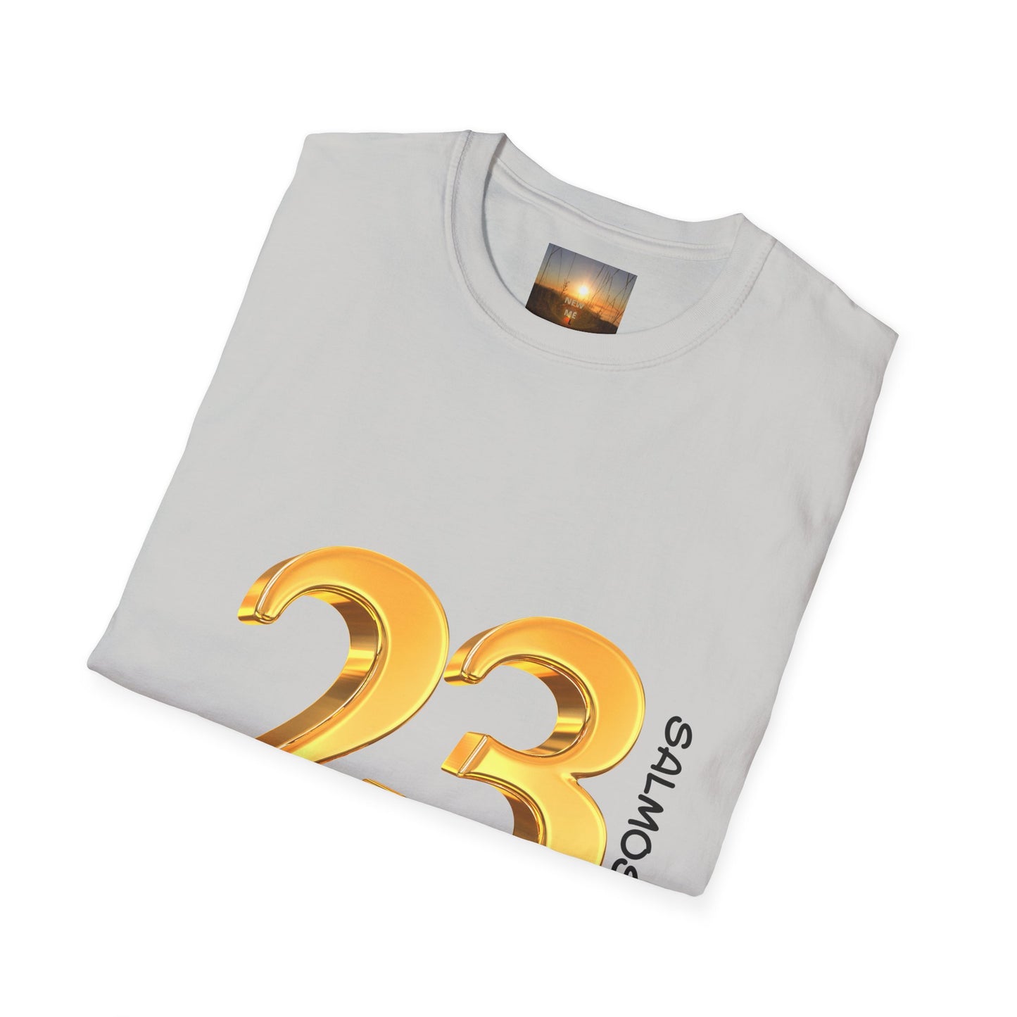 SALMOS 23 Inspirational Unisex T-Shirt with Psalm 23 Design, Motivational Gift for Friends, Faith-Based Apparel, Religious Shirt, Casual Wear