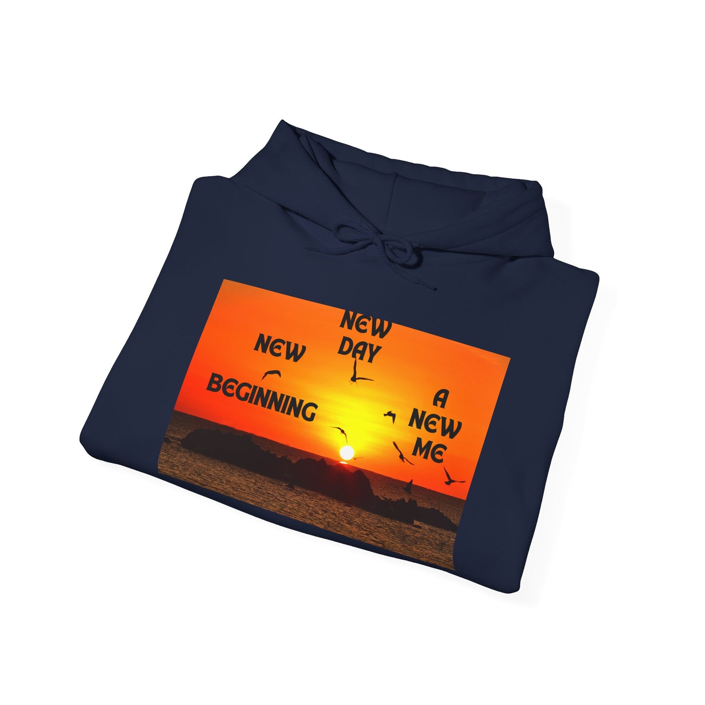 New Day, New Me Motivational Hoodie - Cozy Unisex Sweatshirt for Inspiration, Self-Care, Fitness Goals, Gift for Him, Her