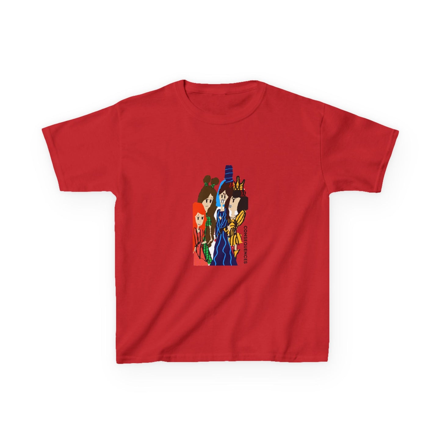 CONSEQUENCES ISAAC IDYER ARTS DESINGS Kids Heavy Cotton™ Tee