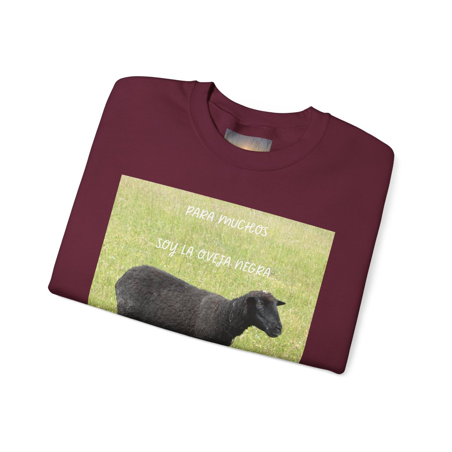 OVEJA NEGRA Crewneck Sweatshirt, Perfect Gift for Animal Lovers, Farmhouse Style, Pastoral Vibe, Ideal for Holidays