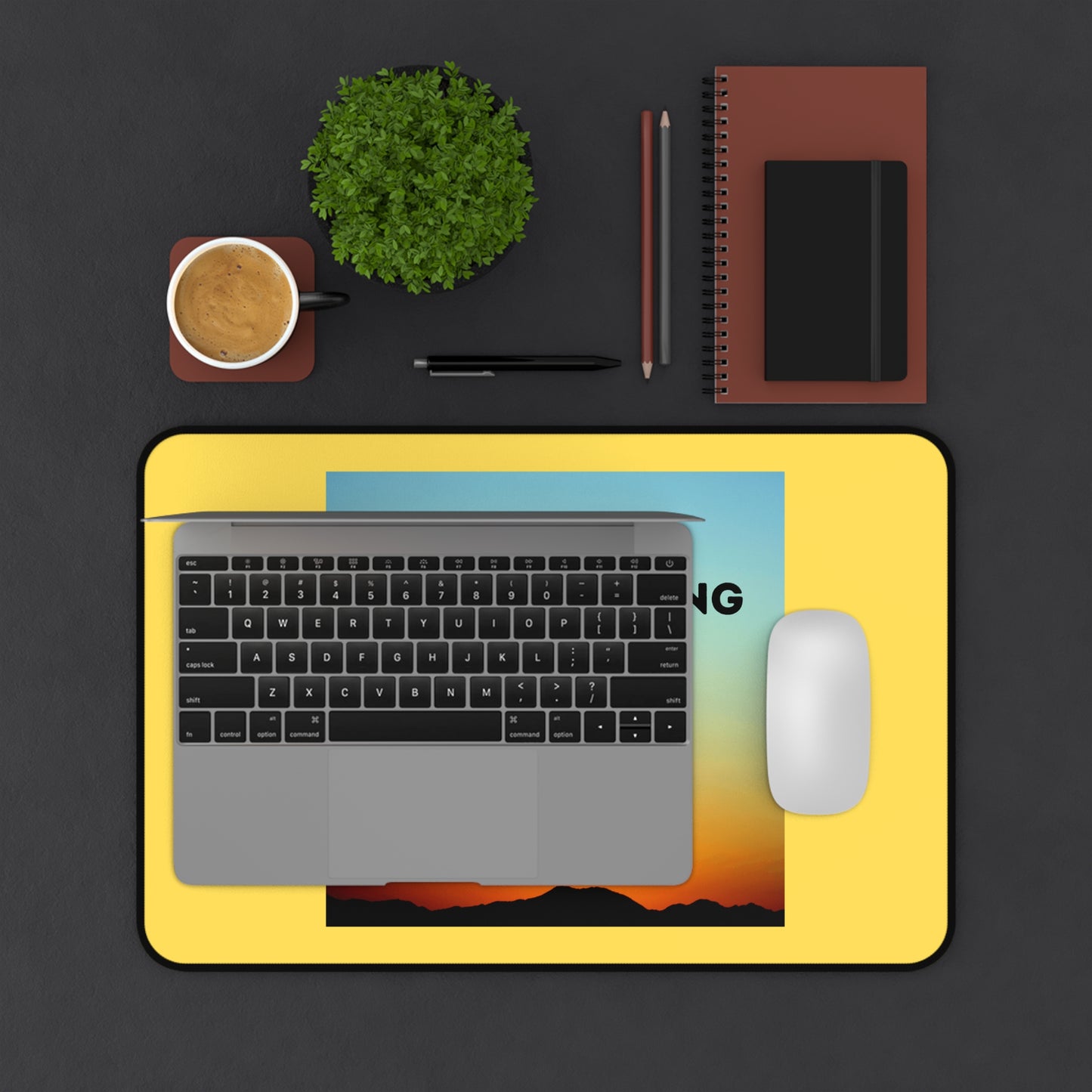 NEW DAY NEW BEGINNING A NEW ME Desk Mat
