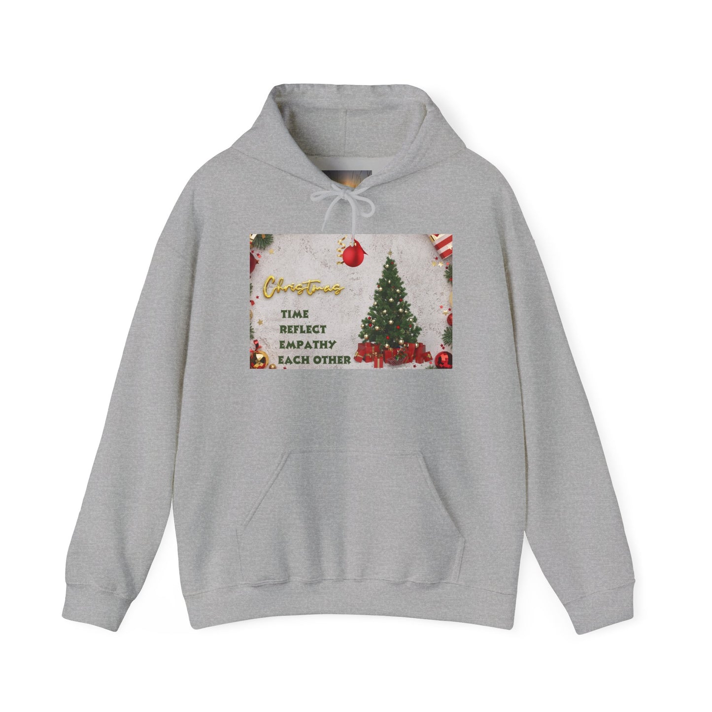 Christmas Vibe Hoodie, Festive Sweatshirt for Holiday Celebrations, Cozy Gift for Friends and Family, Unisex Winter Wear, Reflect Empathy