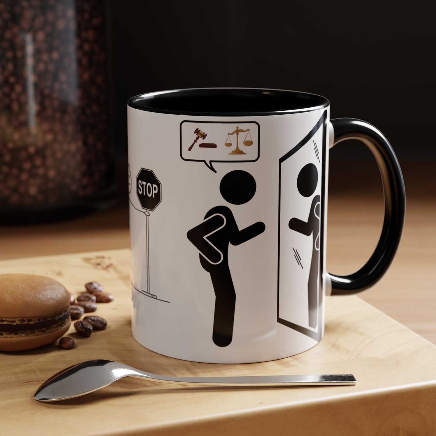 Judging Coffee Mug - 11 & 15oz Ceramic Drinkware for Funny Gift, Home Decor, Office Use, Tea Lovers, Unique Present