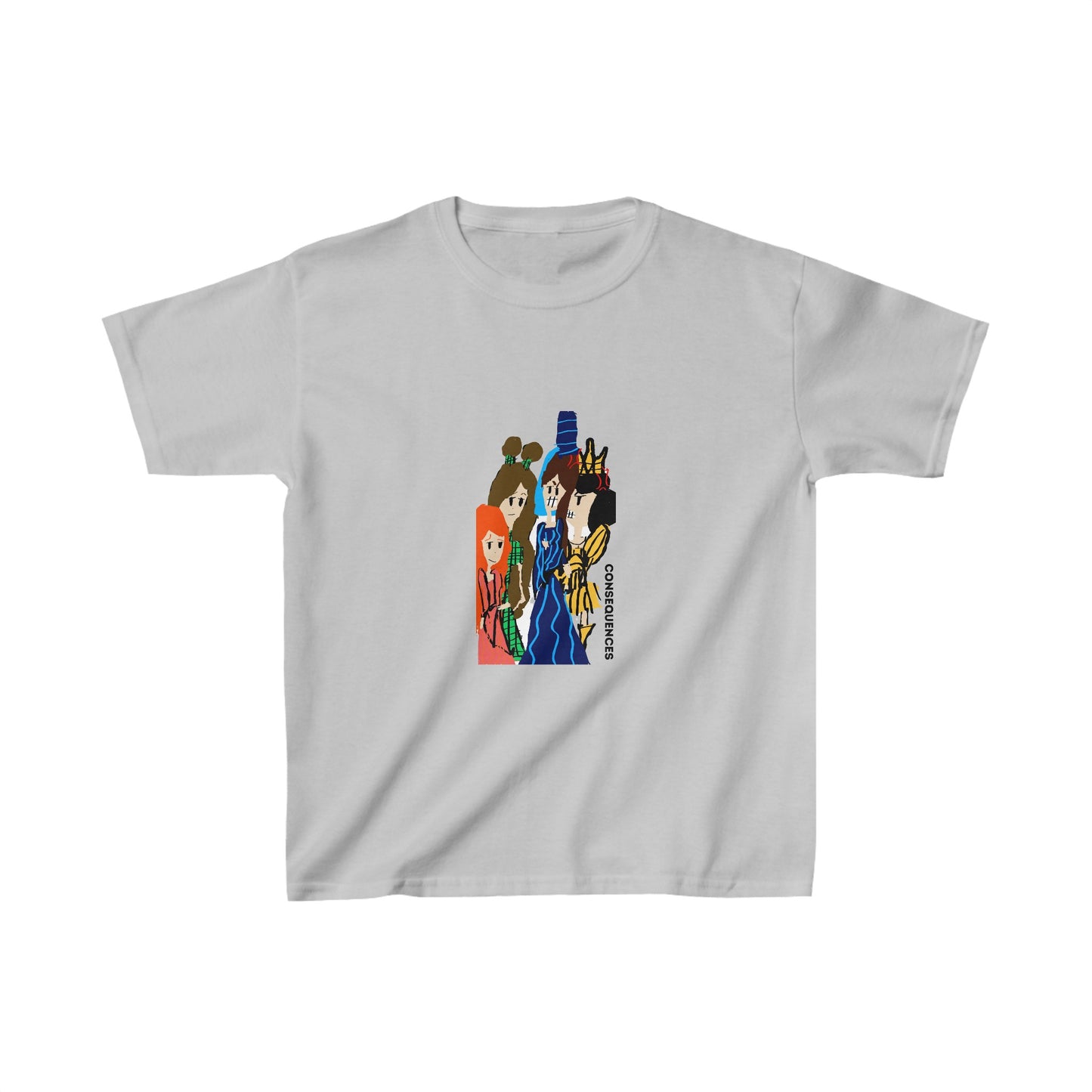 CONSEQUENCES ISAAC IDYER ARTS DESINGS Kids Heavy Cotton™ Tee