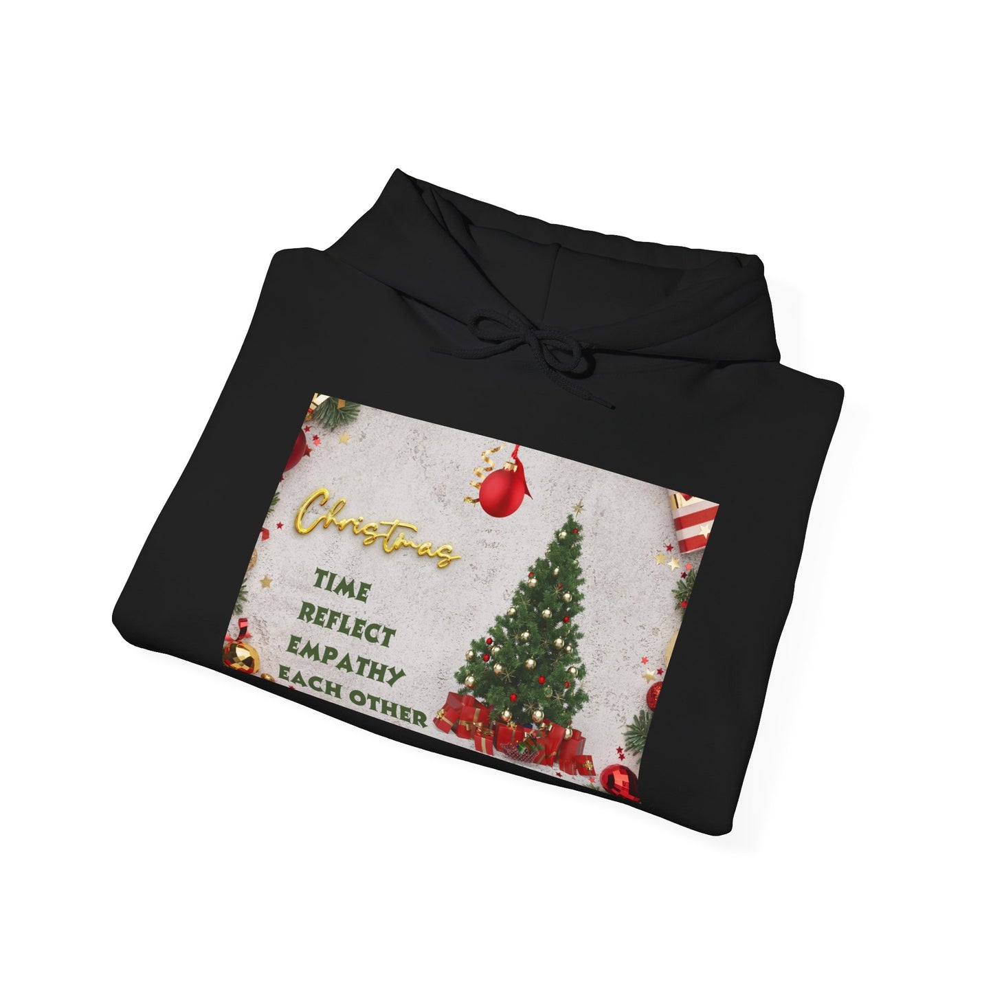 Christmas Vibe Hoodie, Festive Sweatshirt for Holiday Celebrations, Cozy Gift for Friends and Family, Unisex Winter Wear, Reflect Empathy