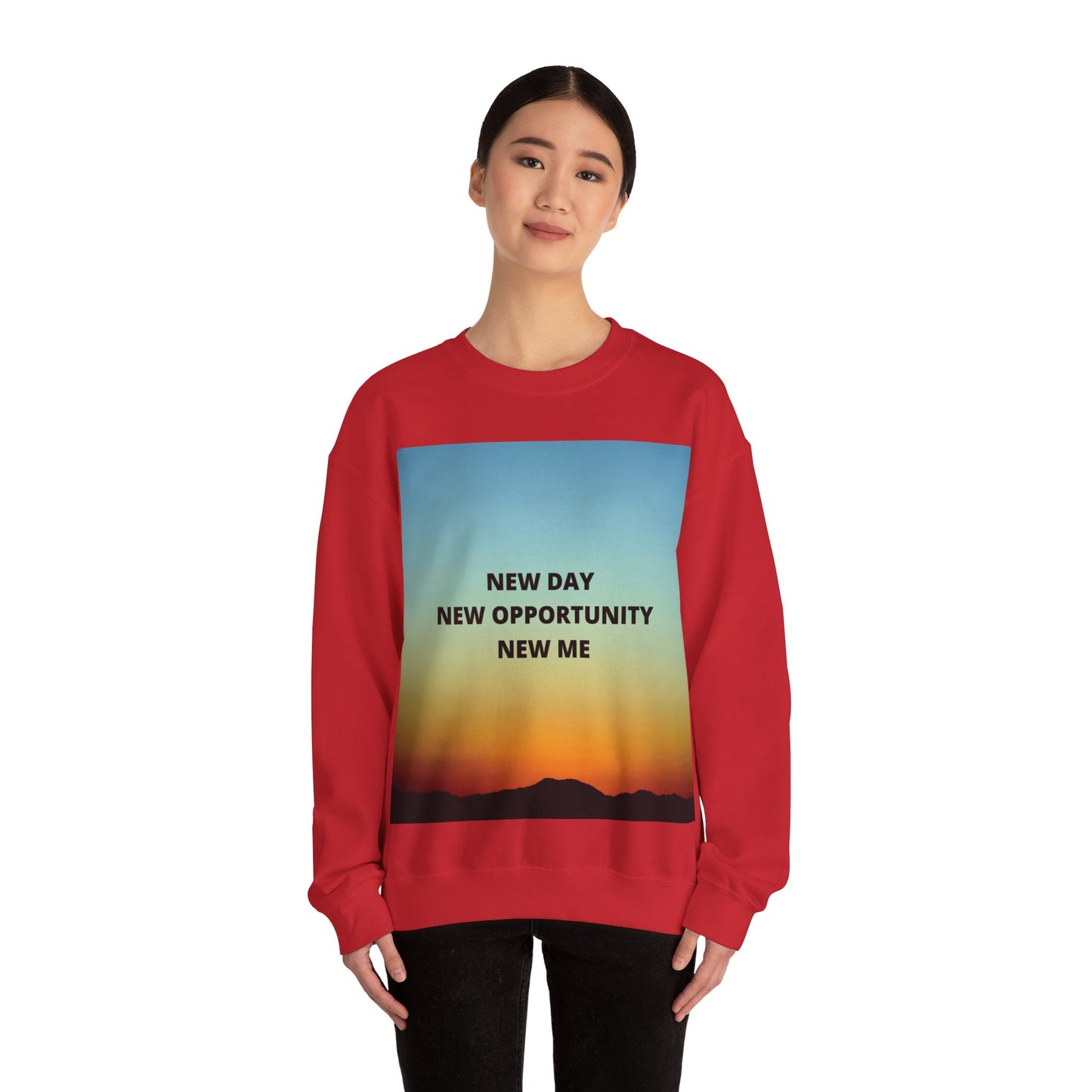 NEW DAY NEW OPPORTUNITY NEW ME Unisex Heavy Blend™ Crewneck Sweatshirt