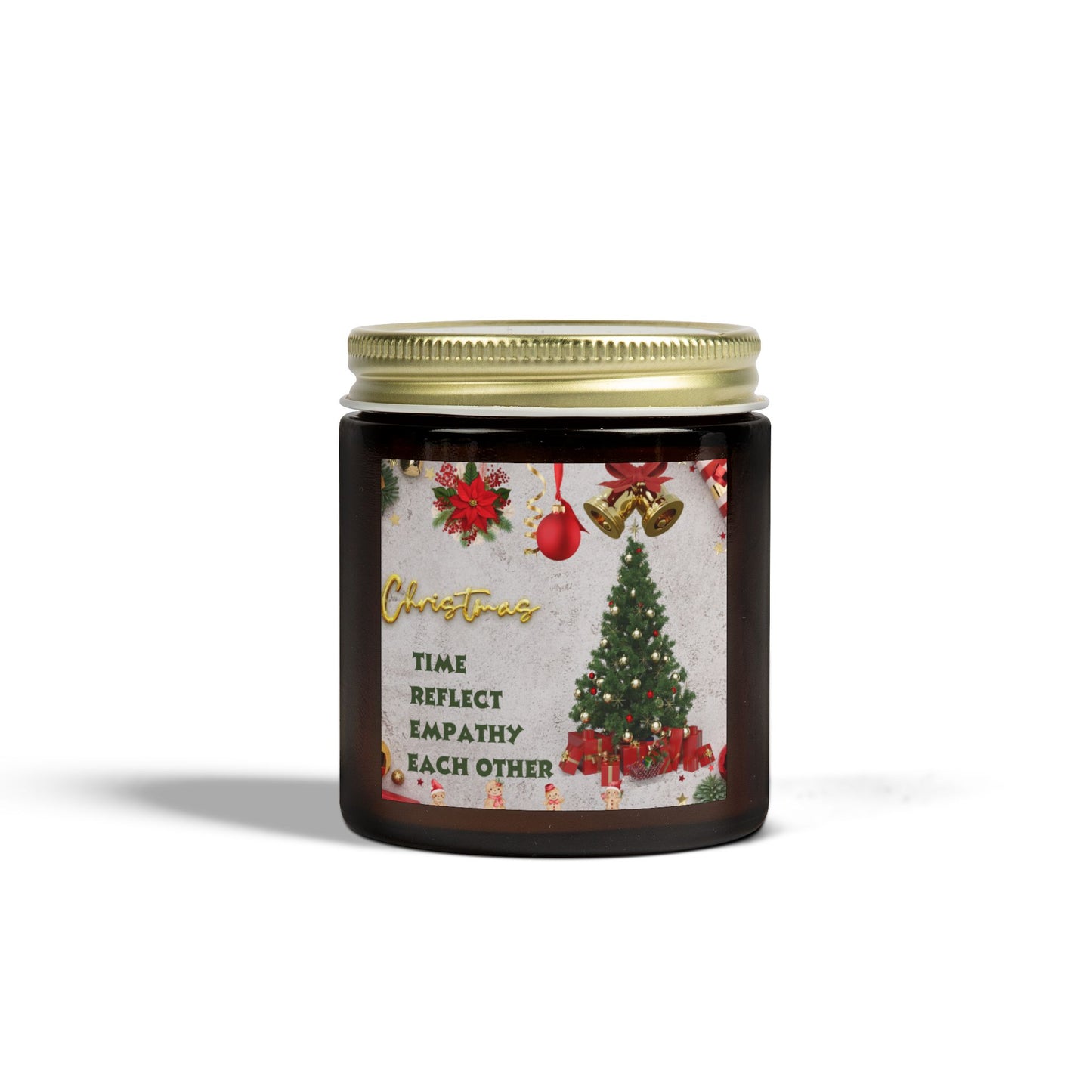 Christmas Scented Candle - Time, Reflect, Empathy, Each Other, Holiday Gift, Home Decor, Aromatherapy