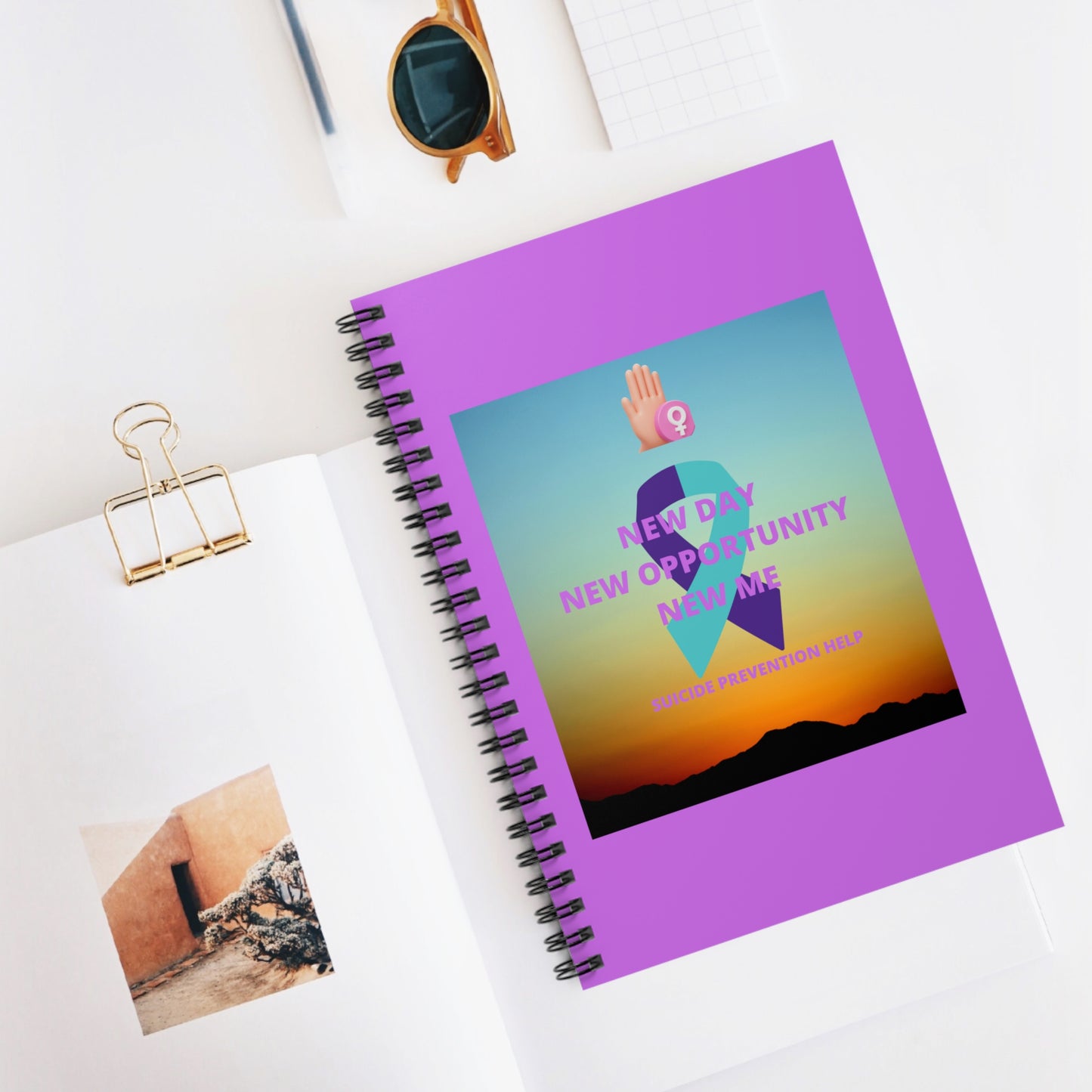SUICIDE PREVENTION HELP Spiral Notebook - Ruled Line