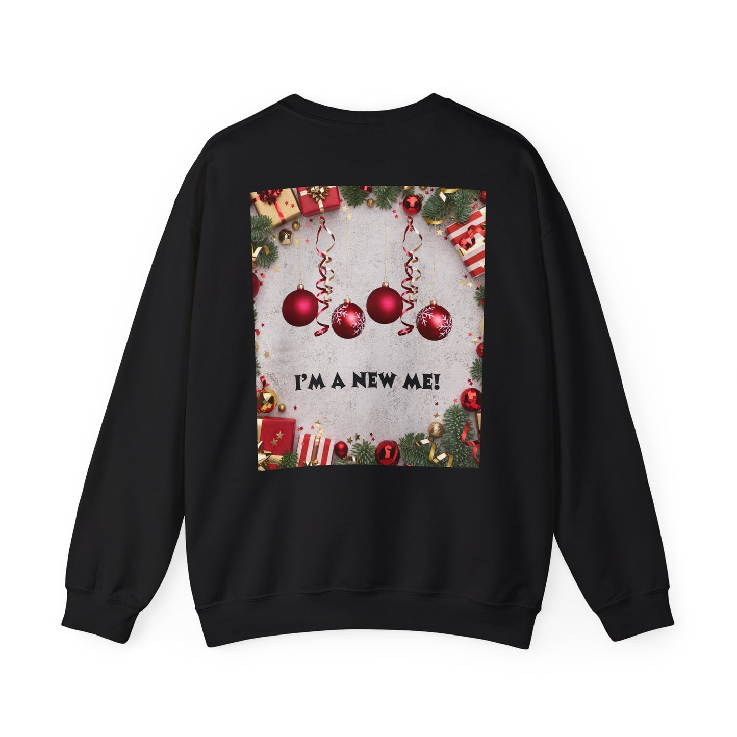 Cozy Christmas Sweatshirt - Reflect Empathy & Be A New You, Holiday Gift, Winter Fashion, Christmas Celebration, Unisex Crewneck