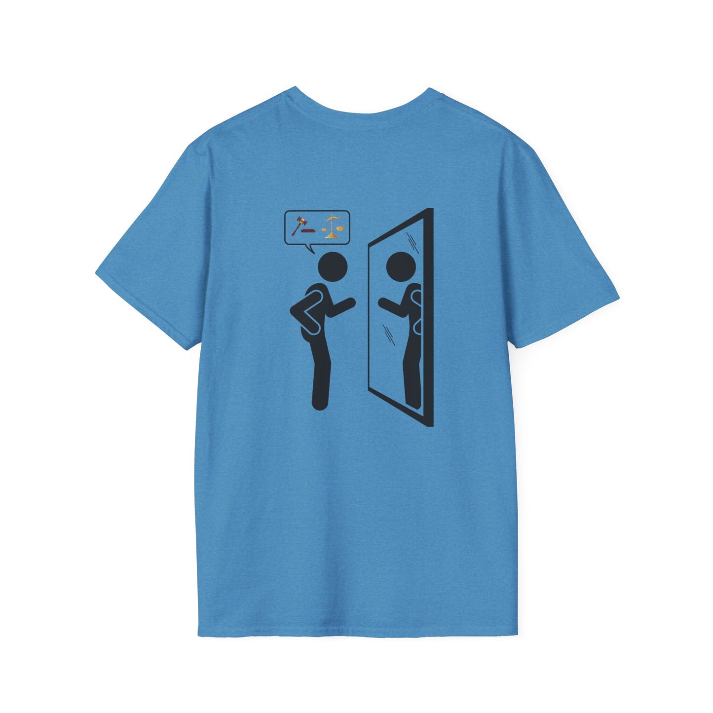JUDGING Whimsical Unisex T-Shirt with Playful Door Design - Fun Gift for Friends, Casual Wear, Birthday Surprise, Everyday Humor, Quirky Style