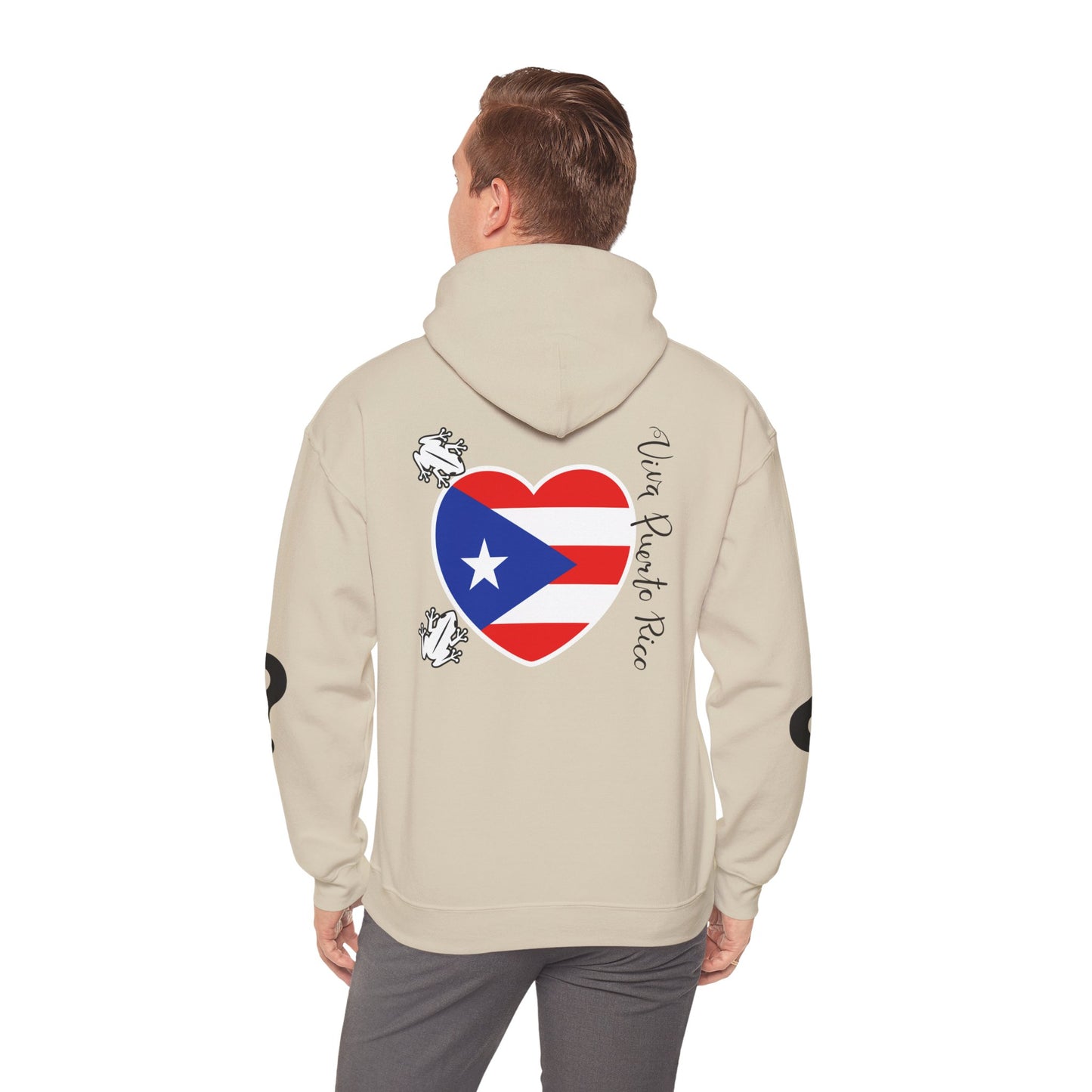 Puerto Rico Love Hooded Sweatshirt, Beach Vibes Sweatshirt, Unisex Vacation Hoodie, Island Life Apparel, Tropical Gift for Travelers
