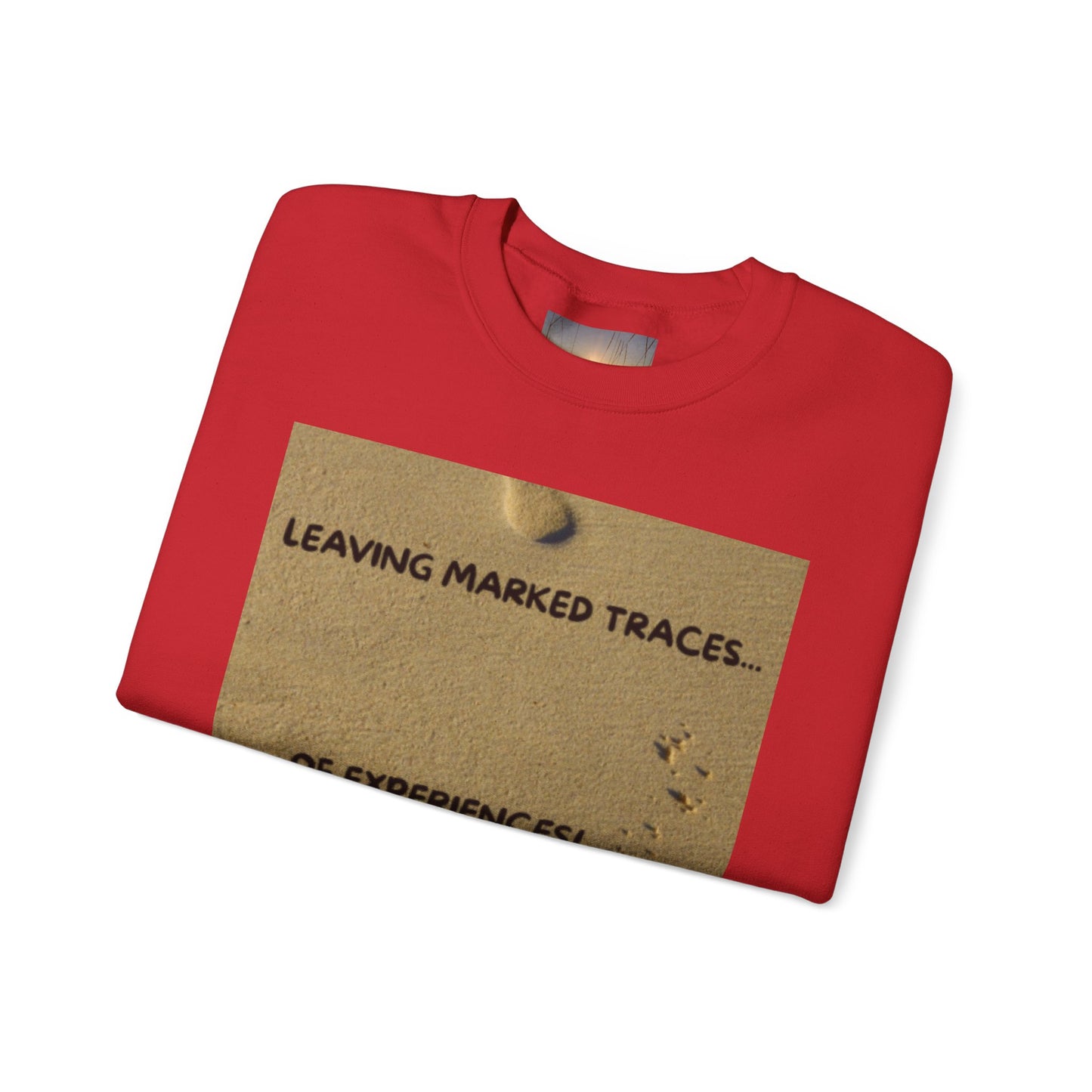 LEAVING MARKED TRACES New Beginnings Crewneck Sweatshirt | Inspirational Gift, Motivational Apparel, Unisex Fashion, Casual Wear, Self-Improvement