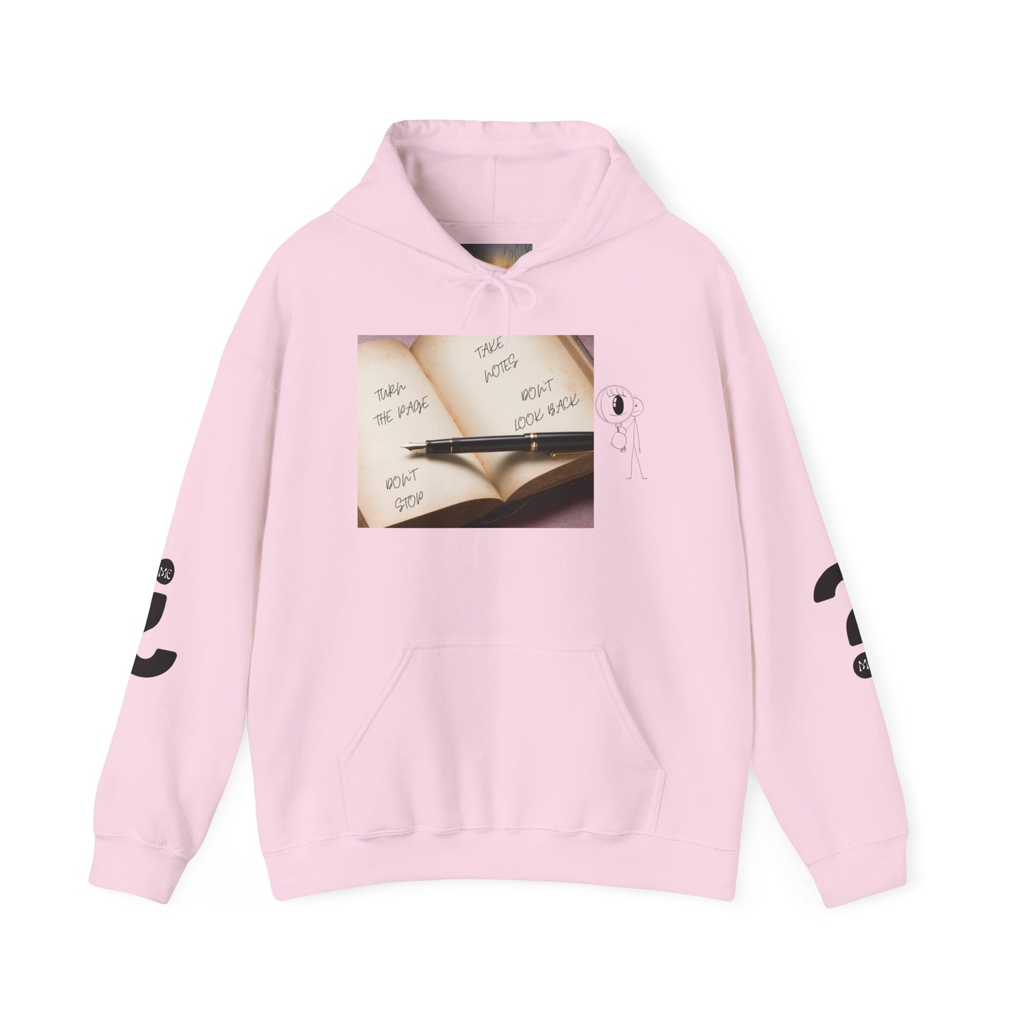 TURN THE PAGE Inspirational Quote Hoodie, Cozy Sweatshirt for Writers, Motivational Gift, Book Lover Apparel, Perfect for Holidays