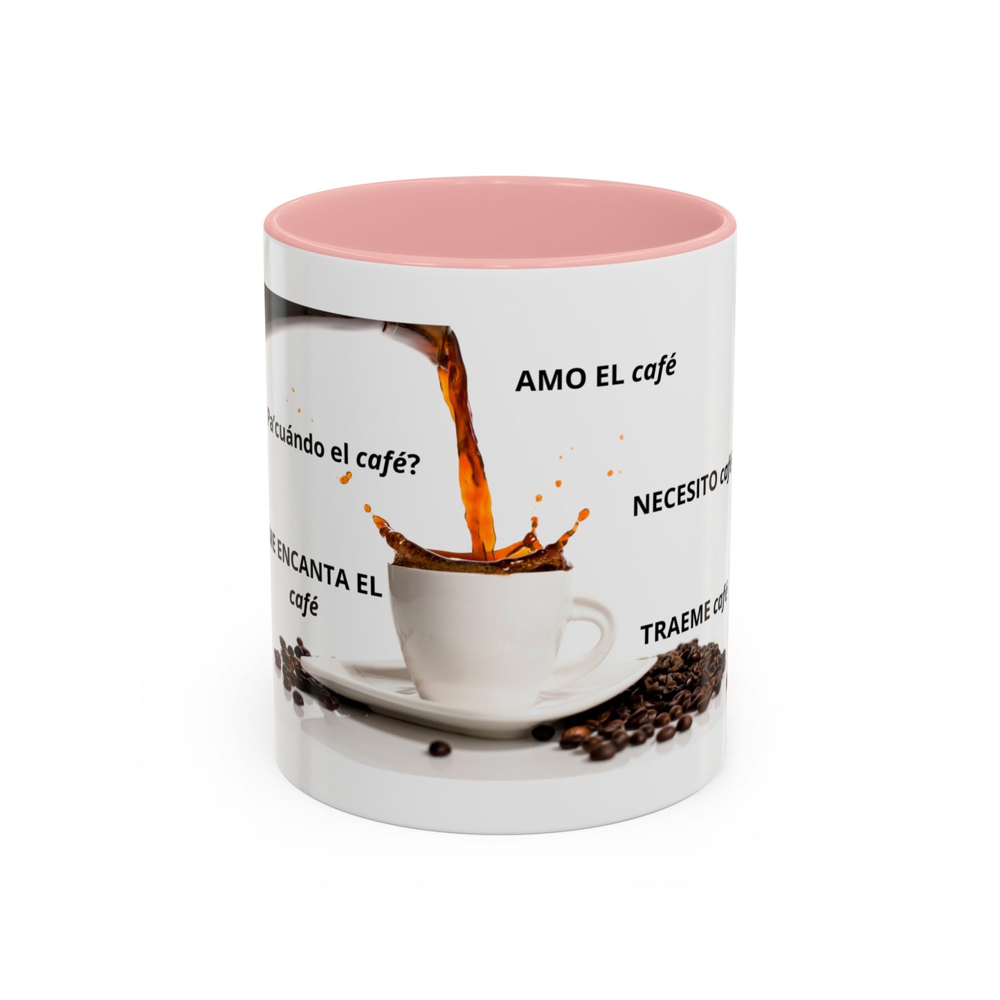 NEW ME IM AMO EL café Accent Coffee Mug (11, 15oz)