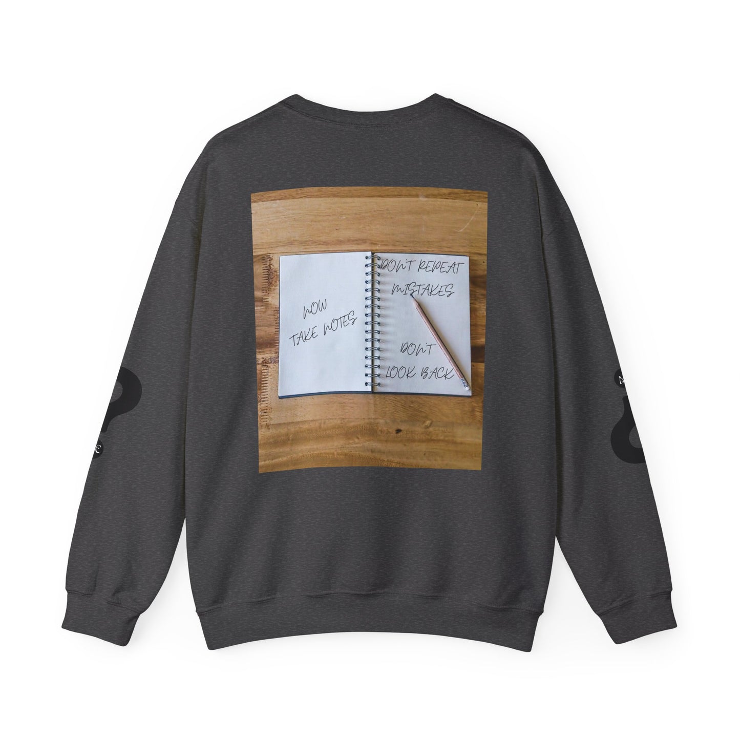 TURN THE PAGE Inspirational Sweatshirt for Note-Takers, Cozy Crewneck, Motivational Gift, Book Lovers, Back-to-School Apparel