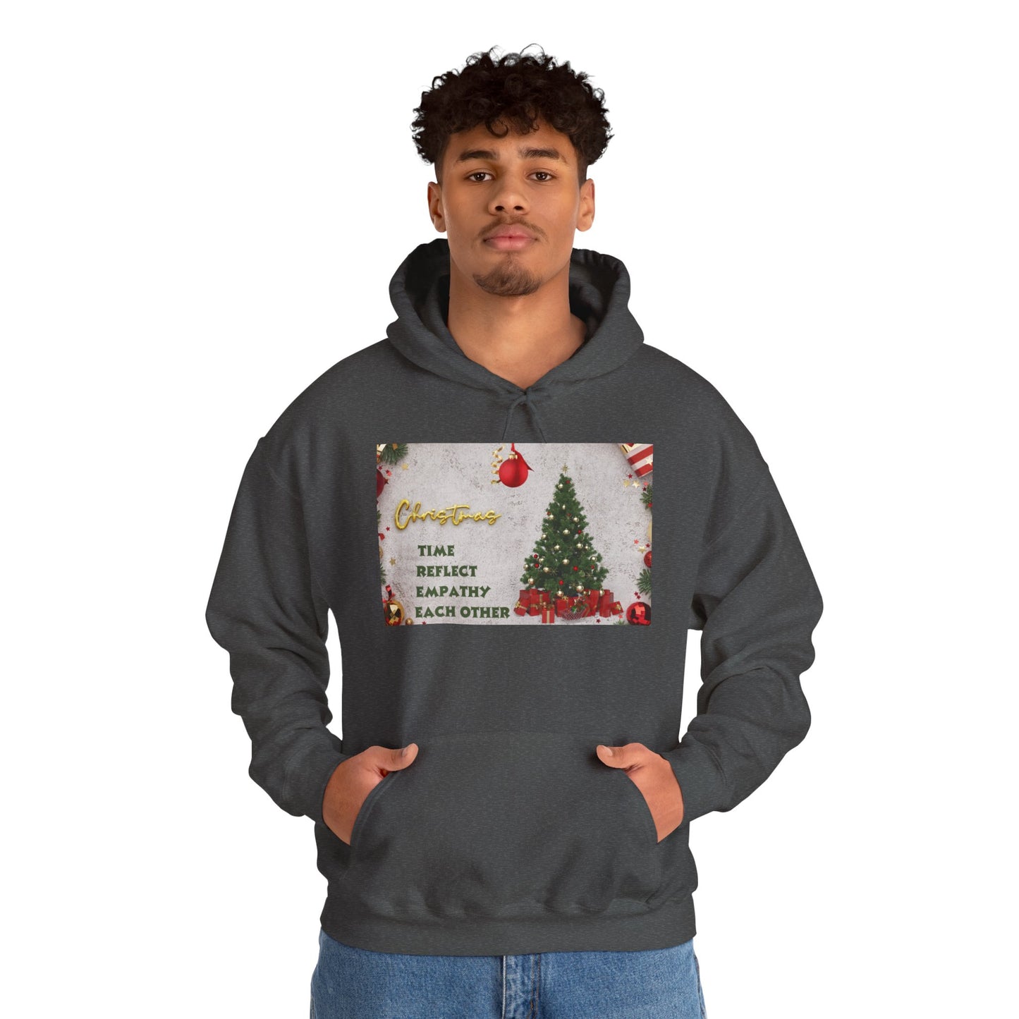Christmas Vibe Hoodie, Festive Sweatshirt for Holiday Celebrations, Cozy Gift for Friends and Family, Unisex Winter Wear, Reflect Empathy