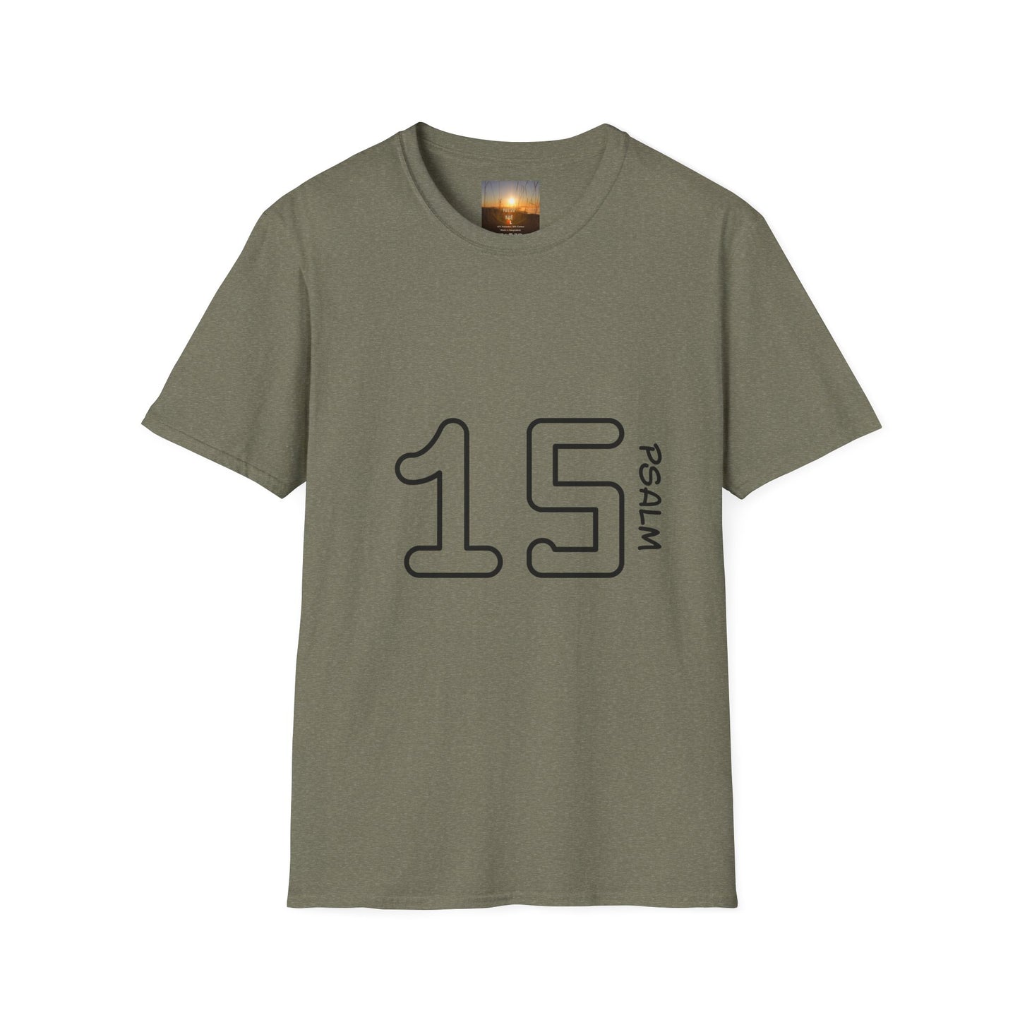 PSALM 15 Unisex Inspirational Psalm T-Shirt, Faith Tee, Scripture Shirt, Gift for Believers, Christian Apparel, Spiritual Casual Wear