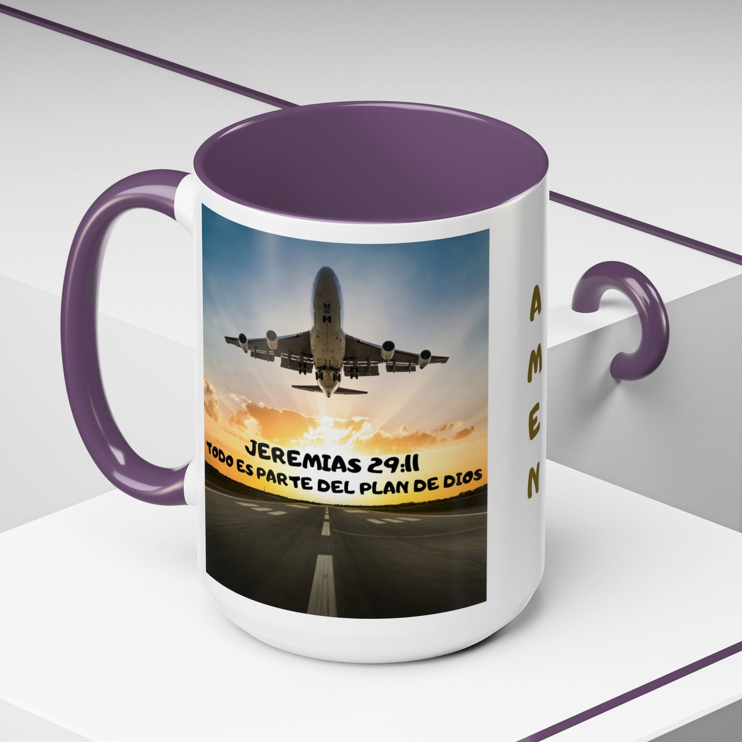 "Mateo 28:20 Estoy Contigo Siempre" Accent Mug (11/15oz)