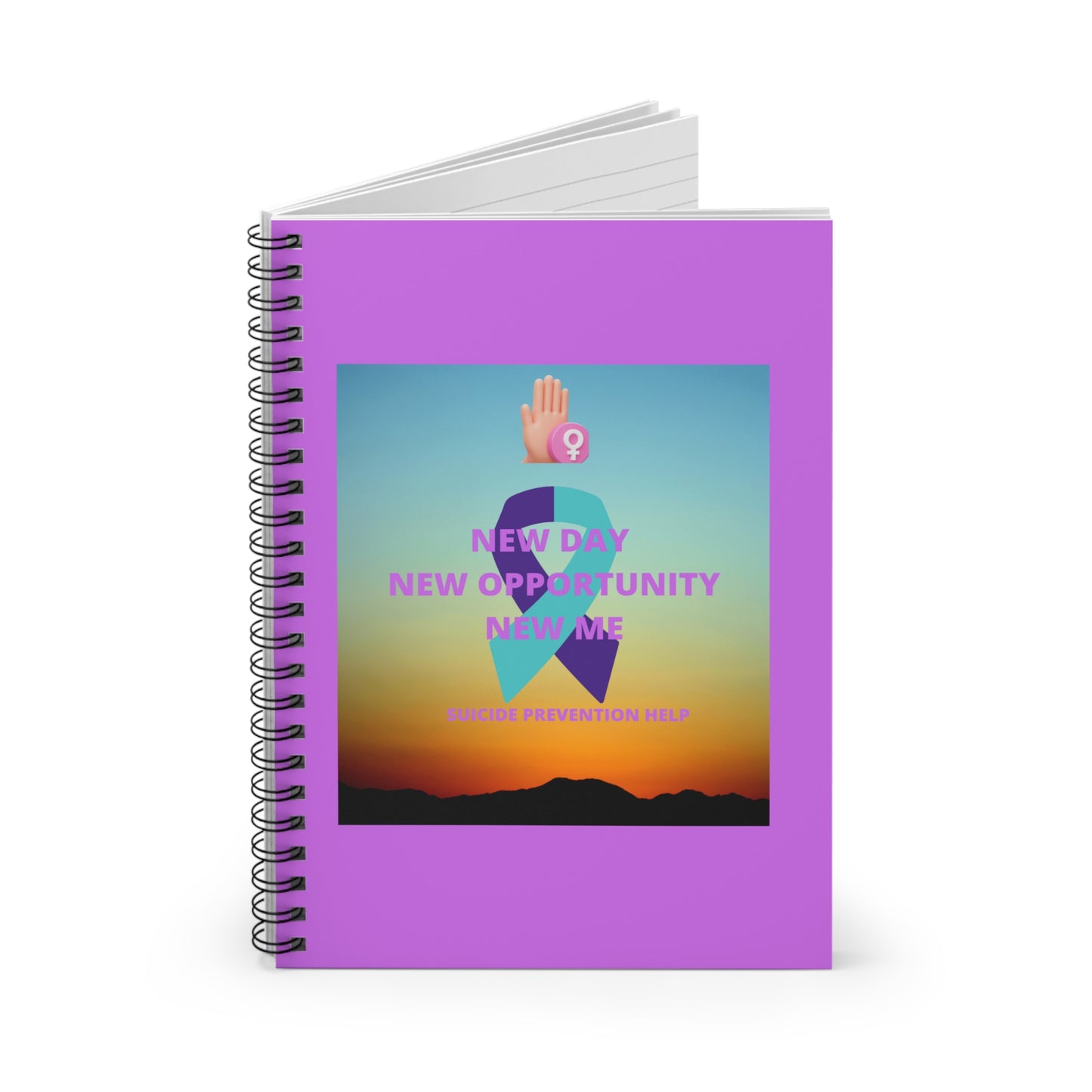 SUICIDE PREVENTION HELP Spiral Notebook - Ruled Line
