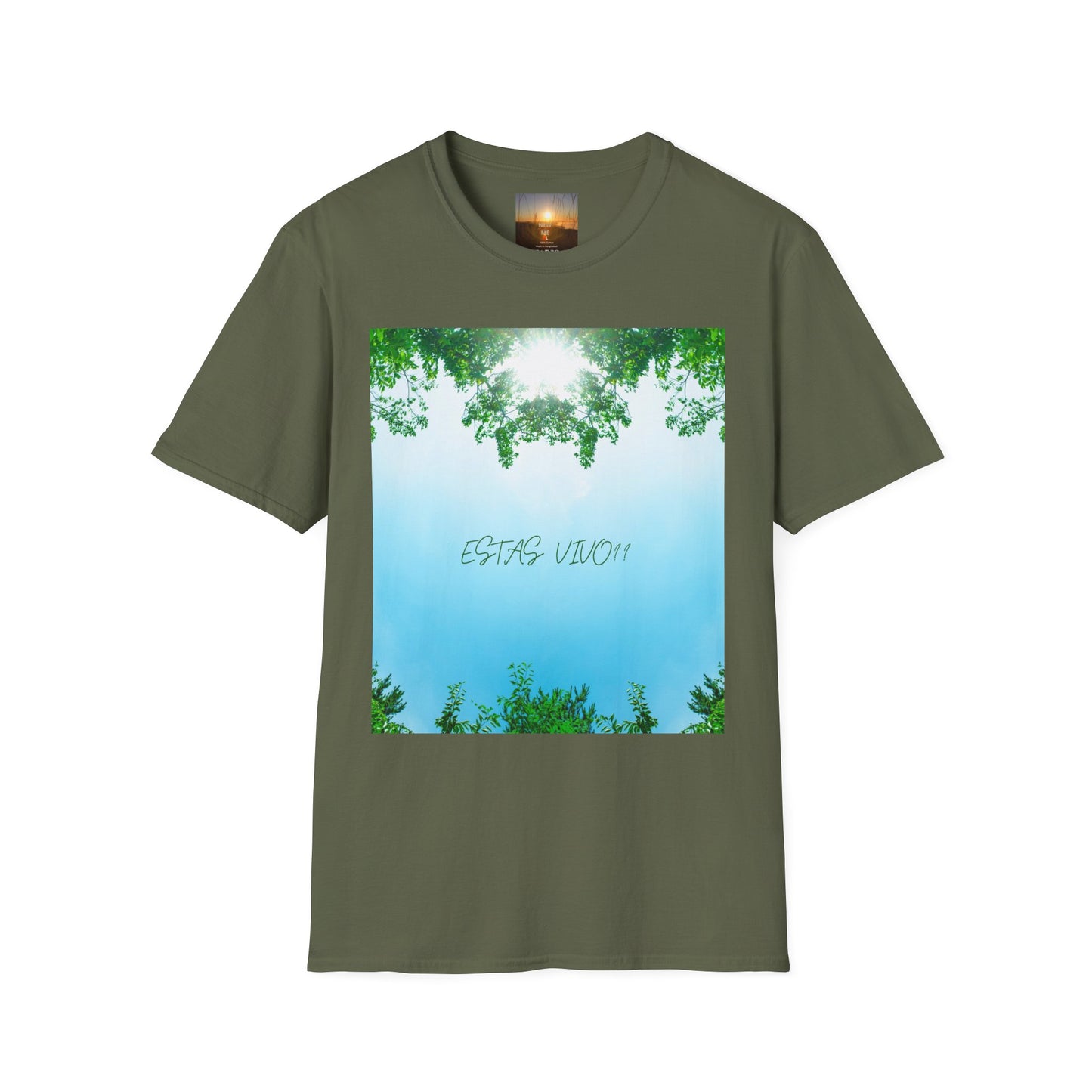 ESTAS VIVO? Serene Nature T-Shirt, Yoga Wear, Mindfulness Tee, Inspirational Shirt, Relaxation Gift, Unisex Summer Top