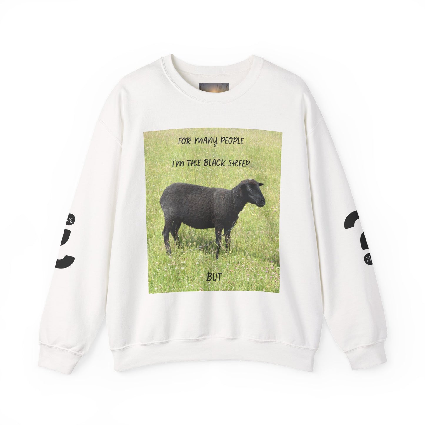 Black Sheep Crewneck Sweatshirt, Funny Gift for Introverts, Cozy Unisex Sweatshirt, Perfect for Casual Wear, Unique Gift Idea