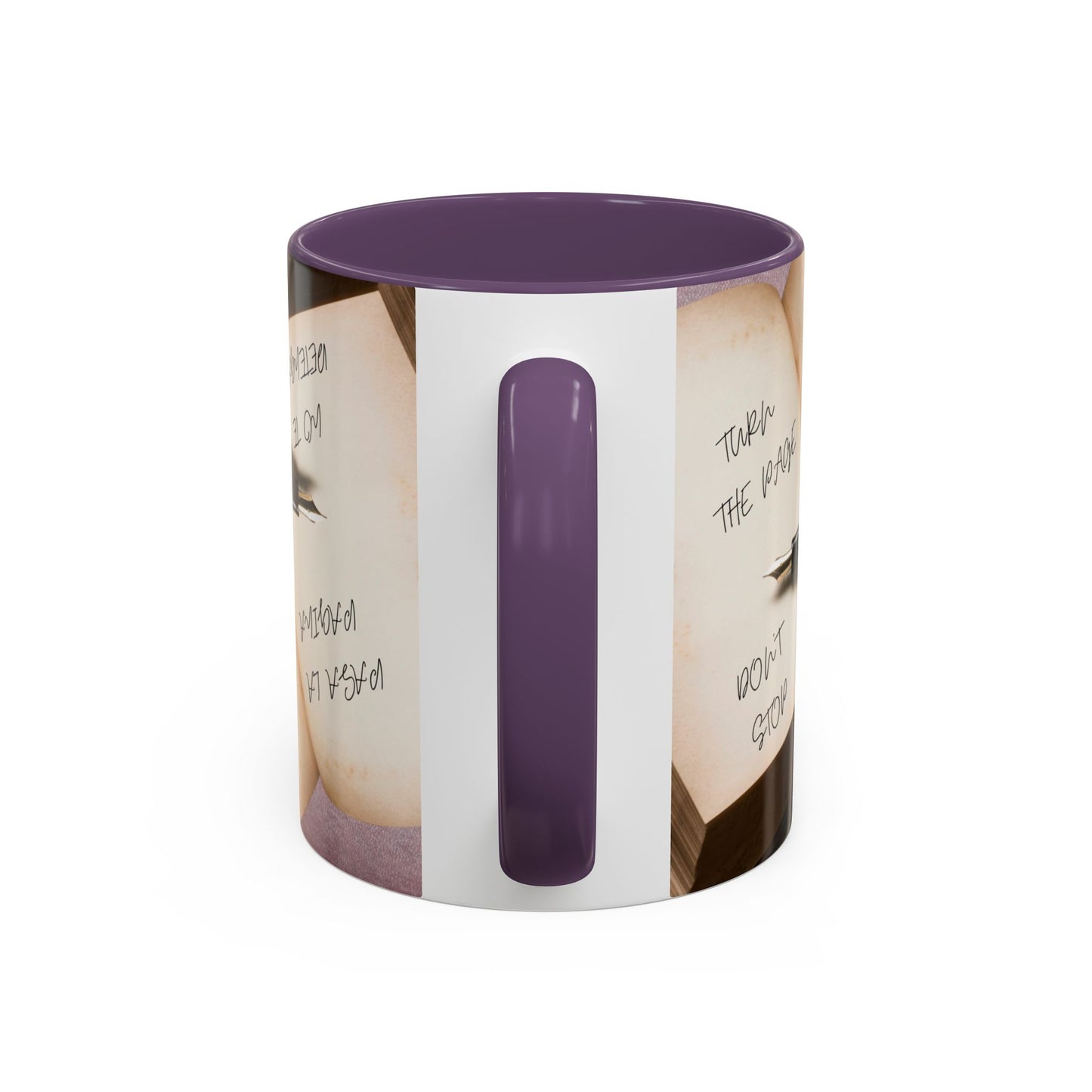 TURN THE PAGE NO TE DETENGAS Inspirational Accent Coffee Mug - Motivational Quotes, Perfect for Home or Office, Gift for Friends, Encouragement, Self-care