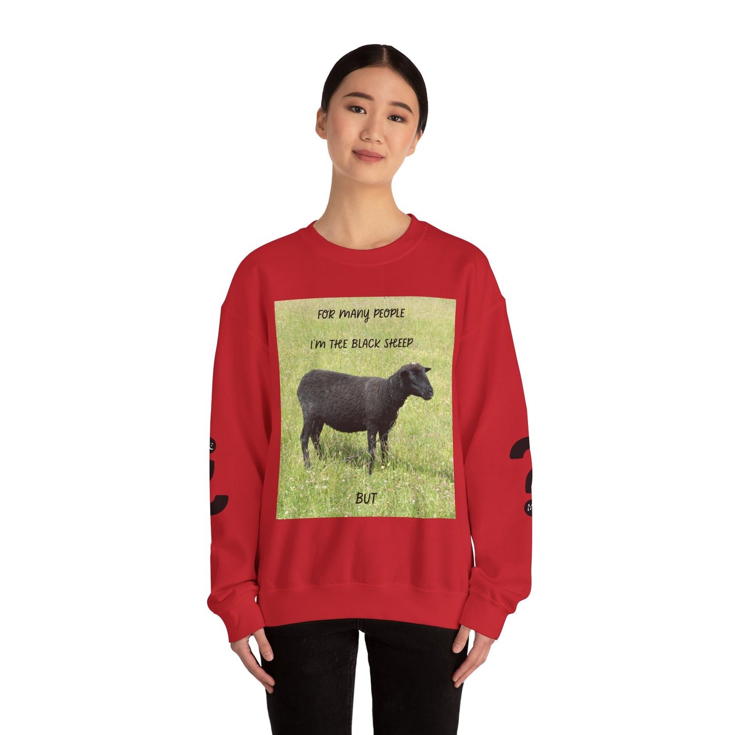 Black Sheep Crewneck Sweatshirt, Funny Gift for Introverts, Cozy Unisex Sweatshirt, Perfect for Casual Wear, Unique Gift Idea