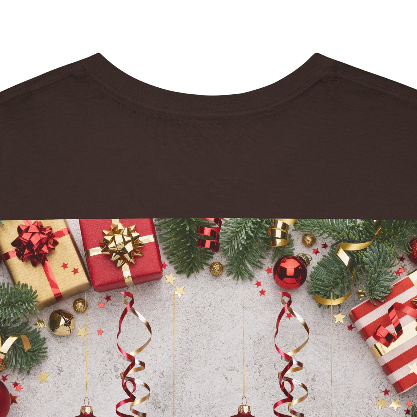 Christmas-Themed Unisex Heavy Cotton Tee, Holiday Gift, Festive Apparel, Family Gatherings, New Year Celebrations, Cute Christmas Shirt